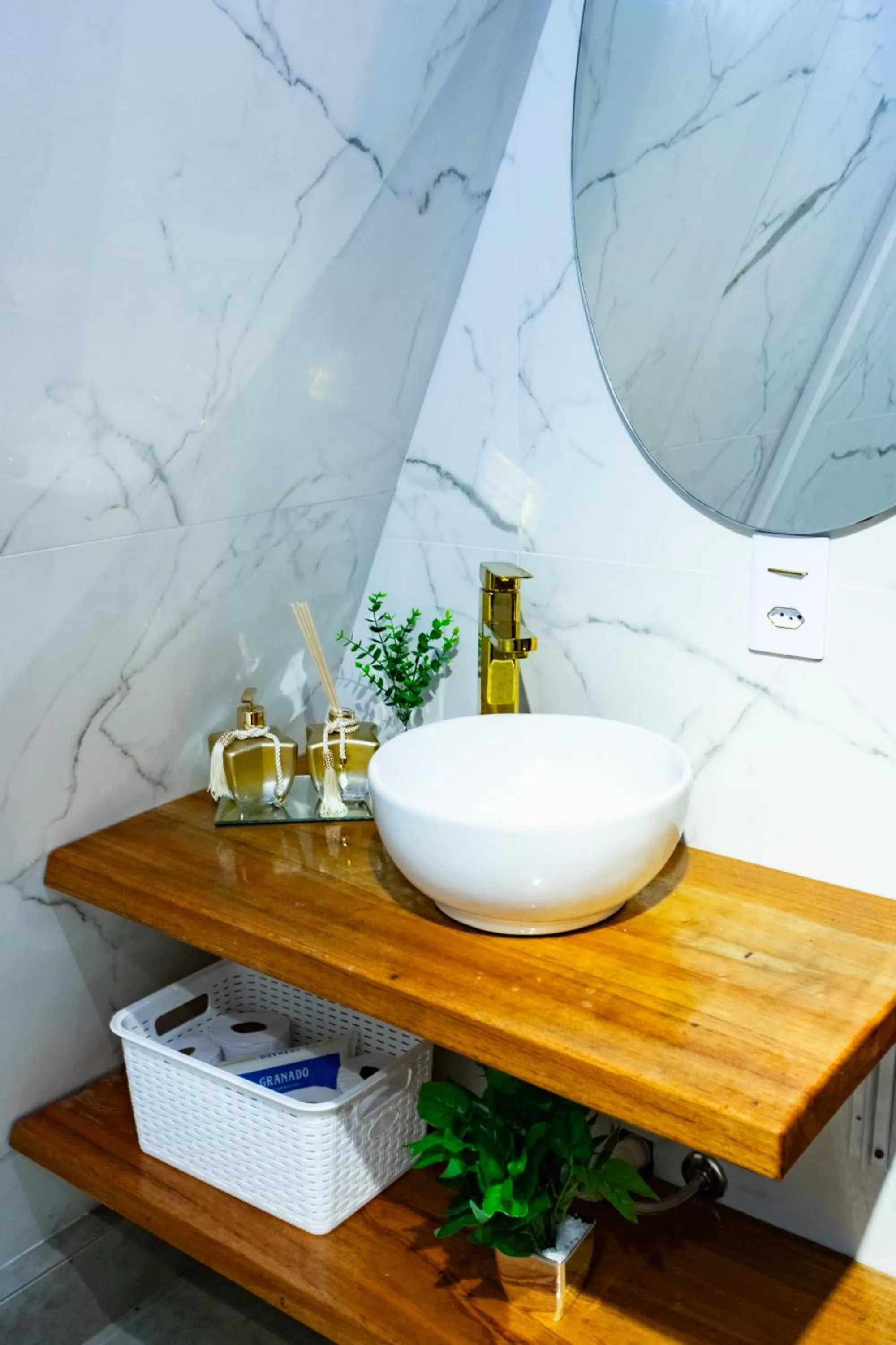 Bathroom in Chalés Quinta da Boa Vista