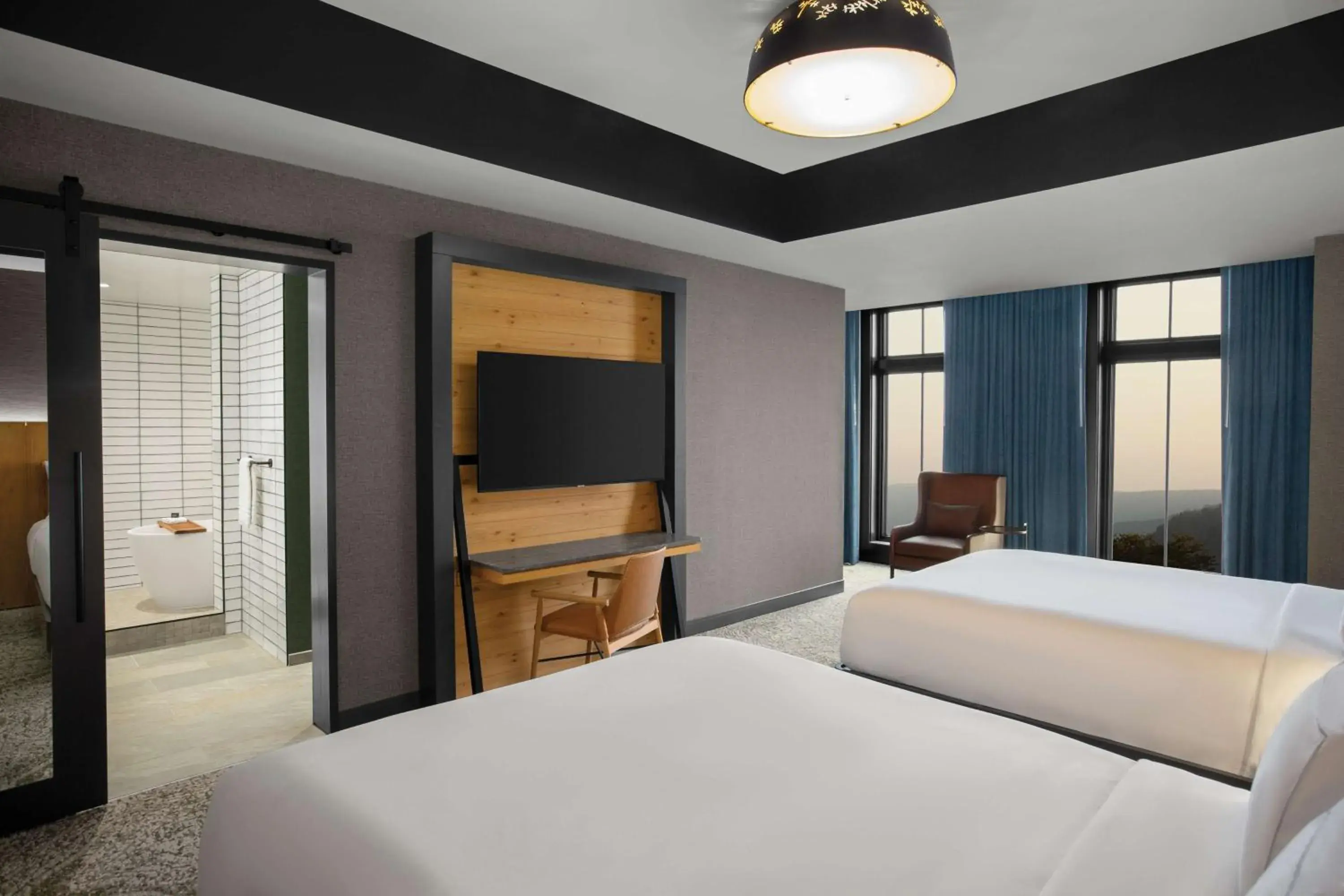 Bed in Cloudland at McLemore Resort Lookout Mountain, Curio by Hilton Bed in Cloudland at McLemore Resort Lookout Mountain, Curio by Hilton