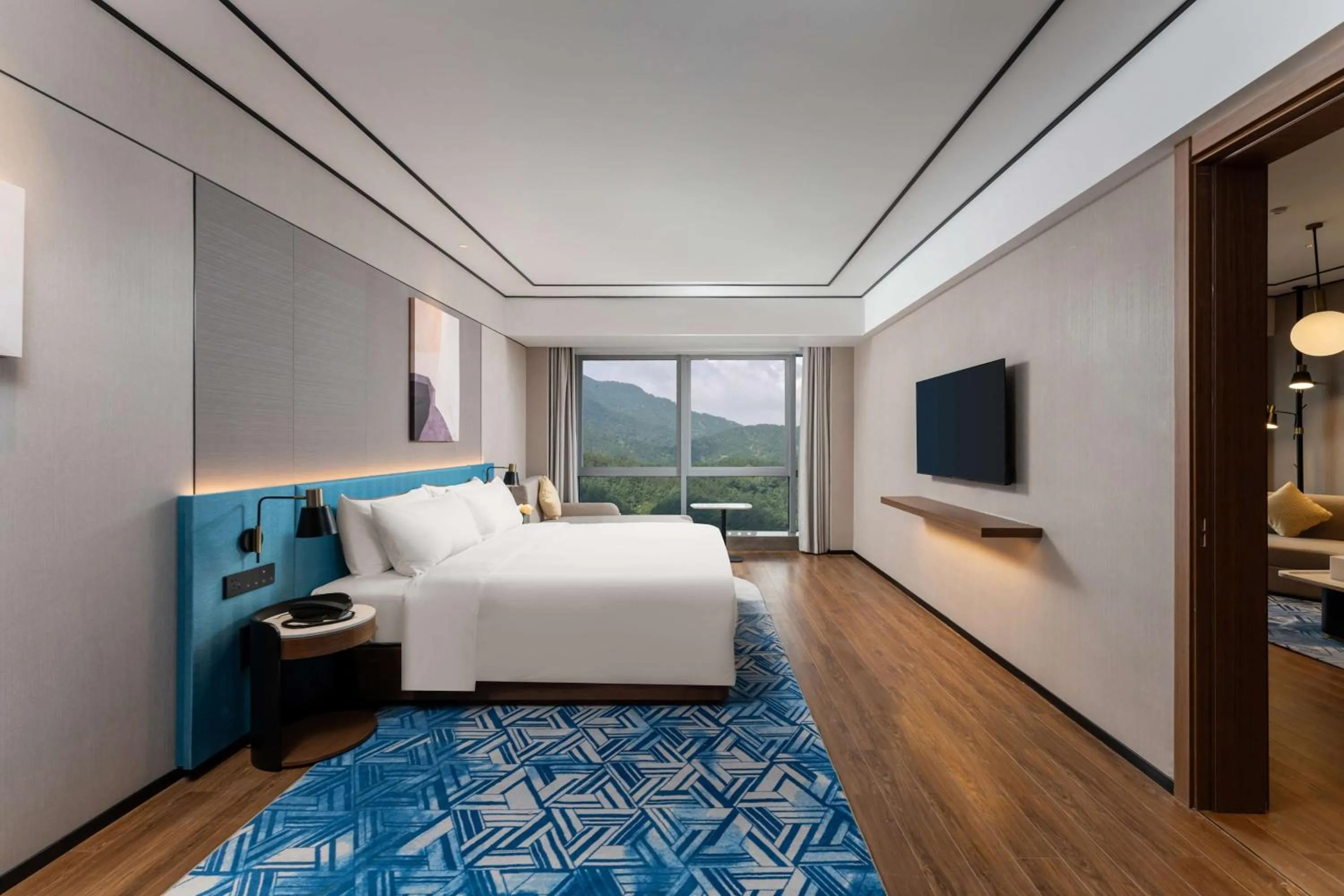 Bed in Hilton Garden Inn Huzhou High-Speed Railway Station