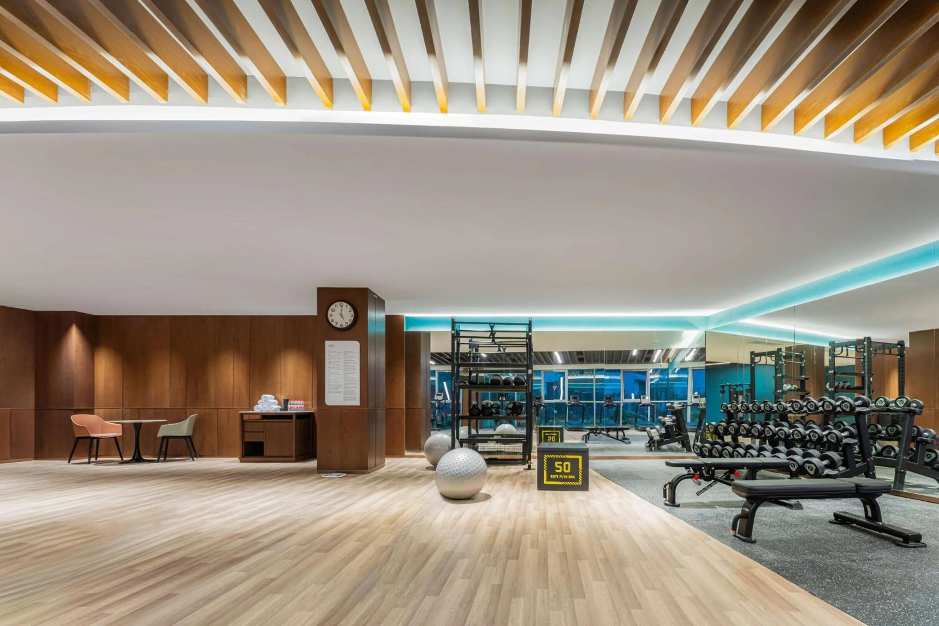 Fitness centre/facilities in Hilton Garden Inn Huzhou High-Speed Railway Station