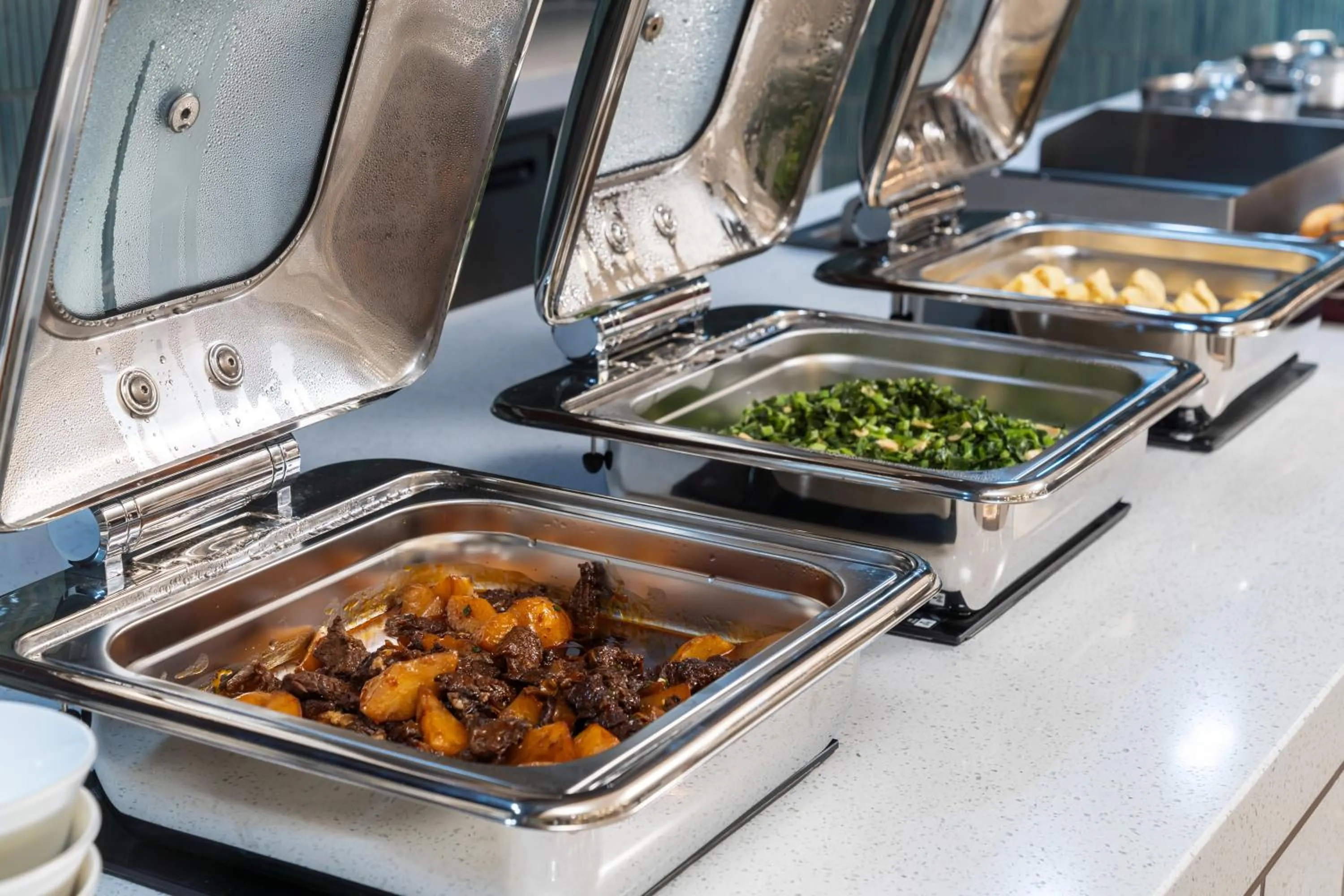 Buffet breakfast in Hilton Garden Inn Huzhou High-Speed Railway Station