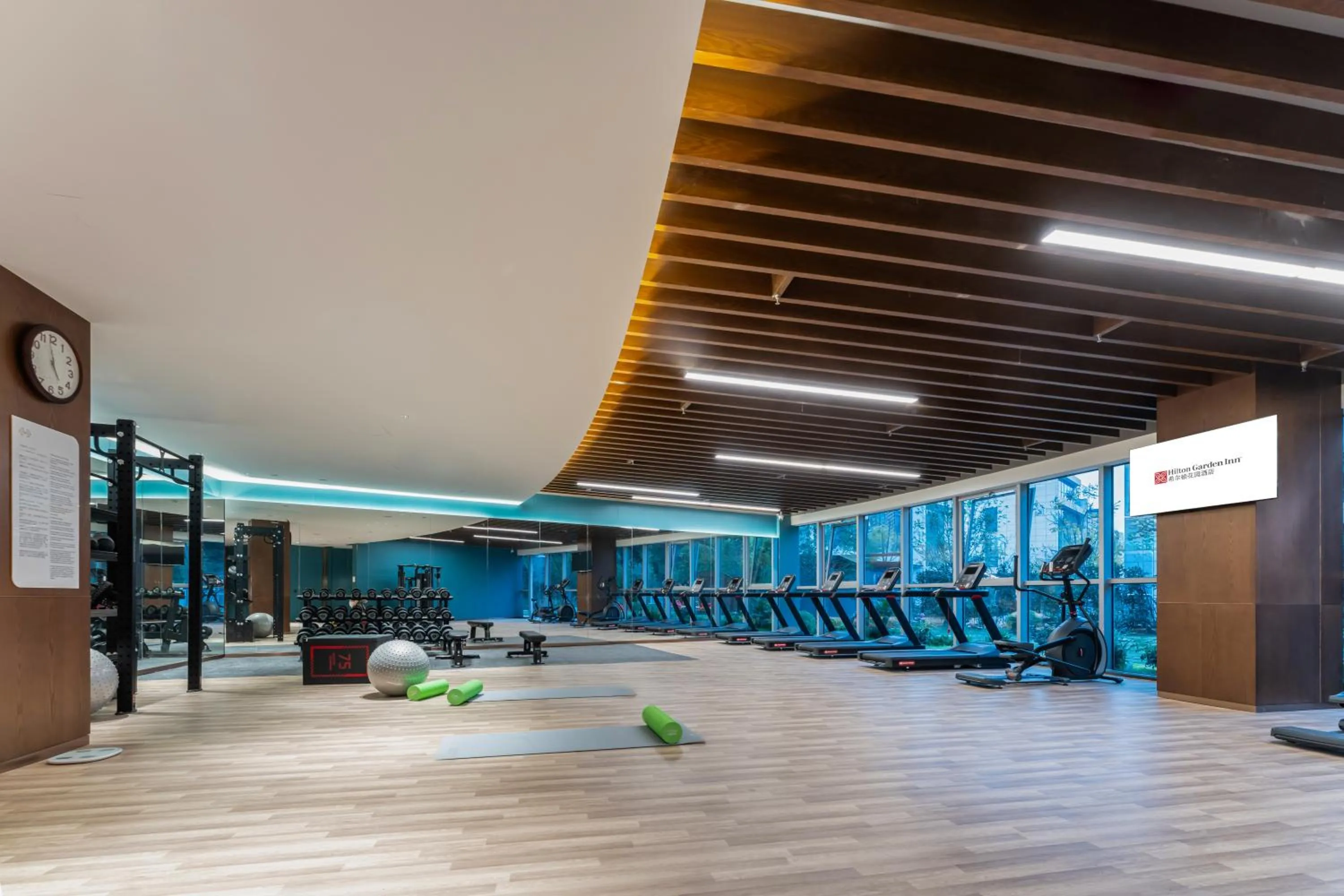 Fitness centre/facilities in Hilton Garden Inn Huzhou High-Speed Railway Station