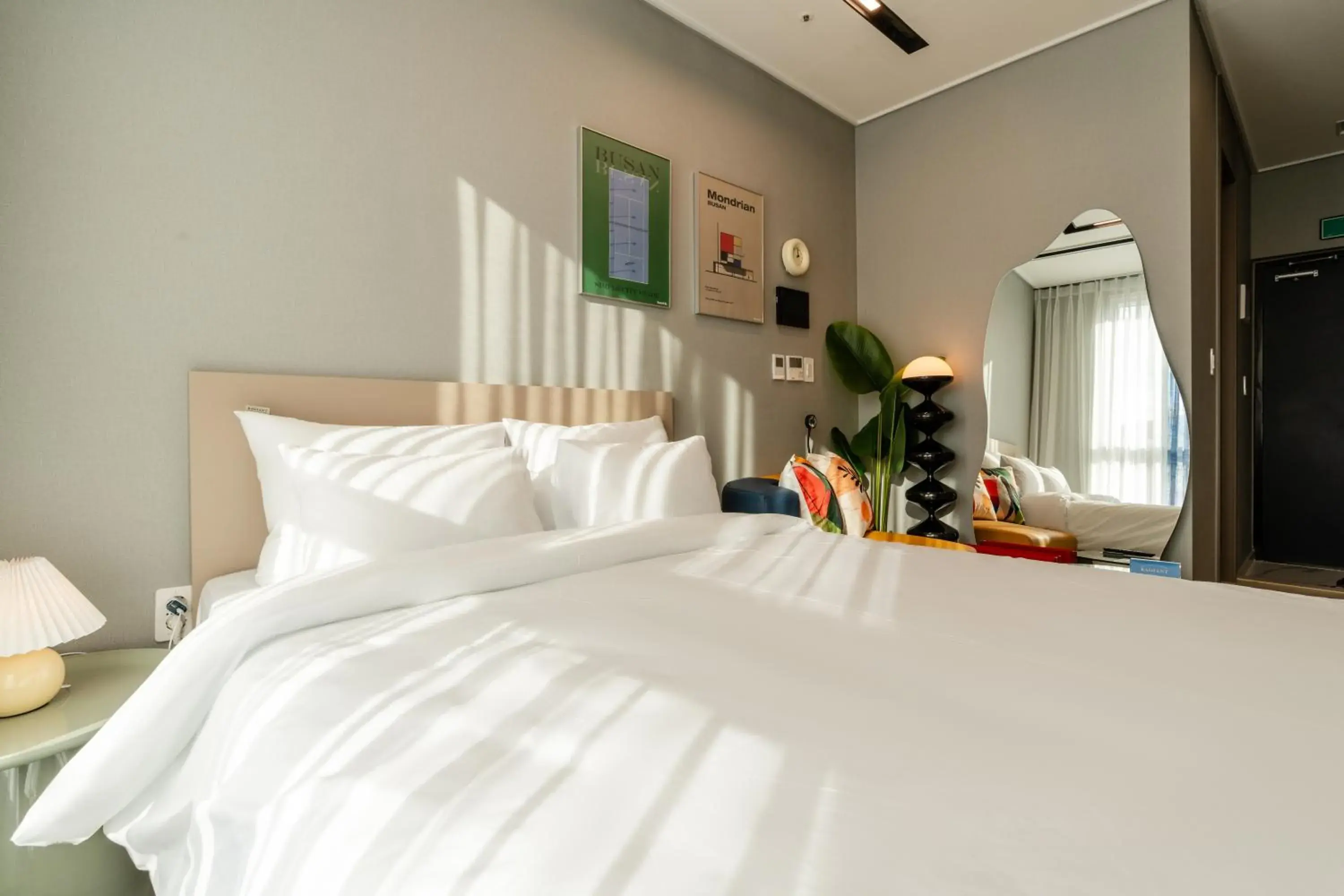 Bed in Radiant Nampo Hotel Bed in Radiant Nampo Hotel