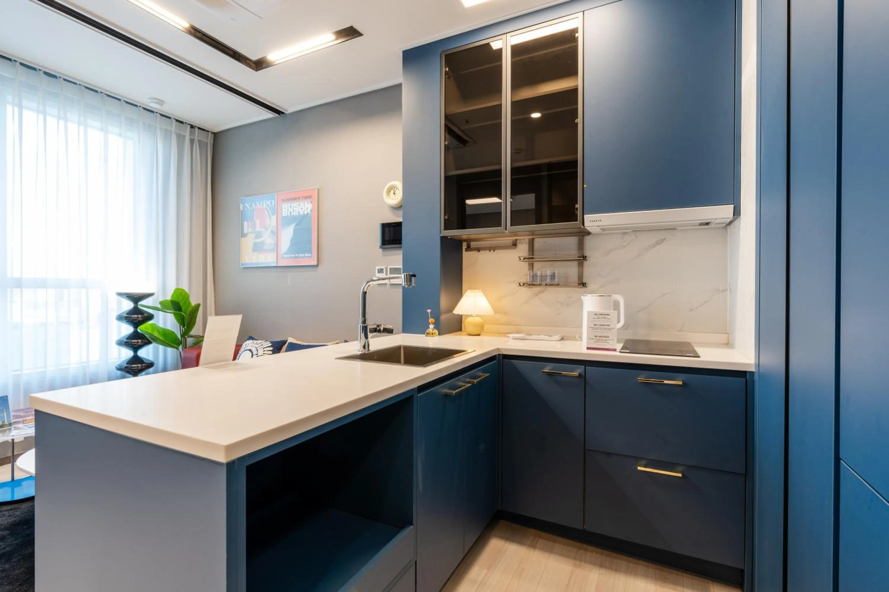 Kitchen or kitchenette in Radiant Nampo Hotel