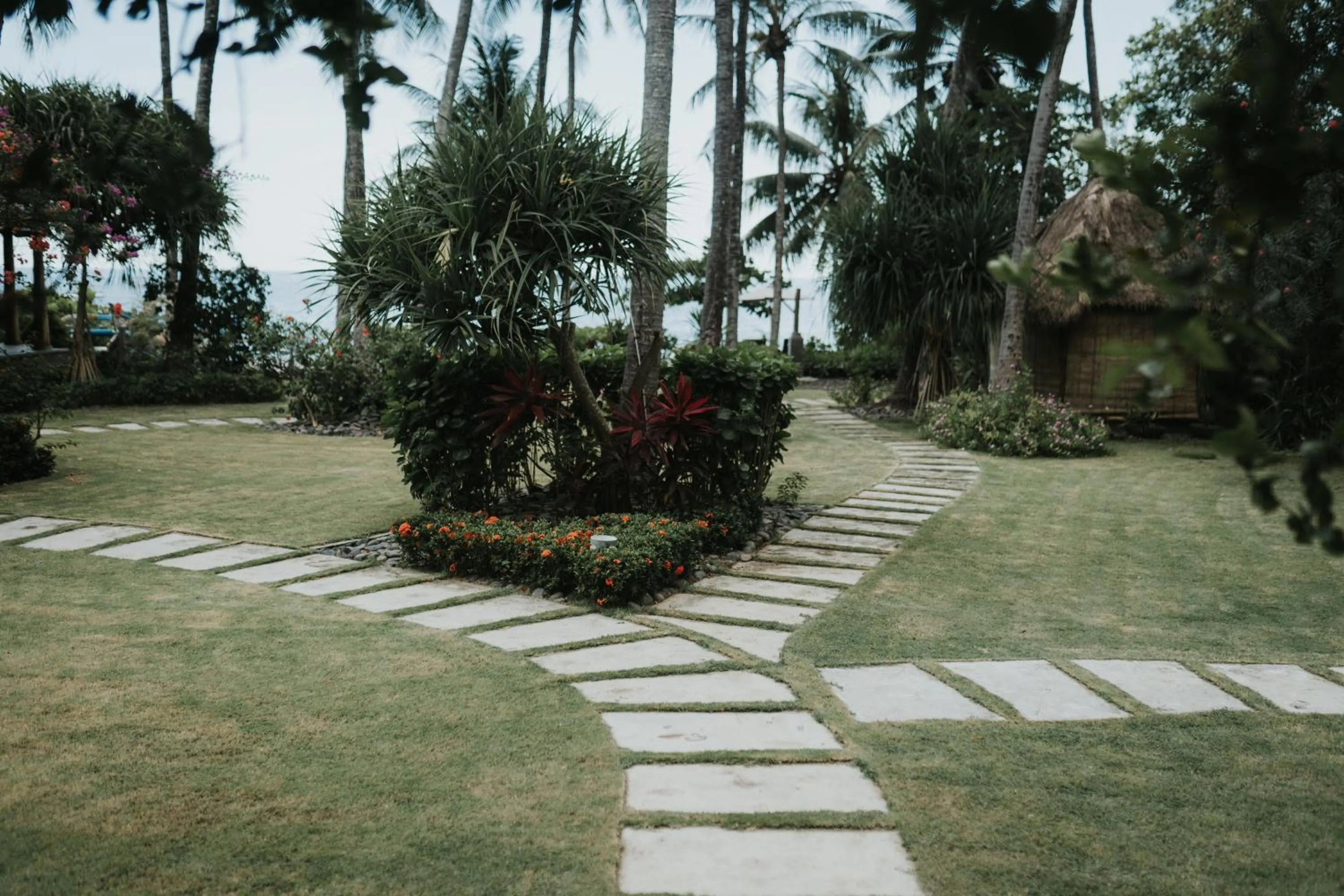 Garden in ALOKA BAHARI Villas