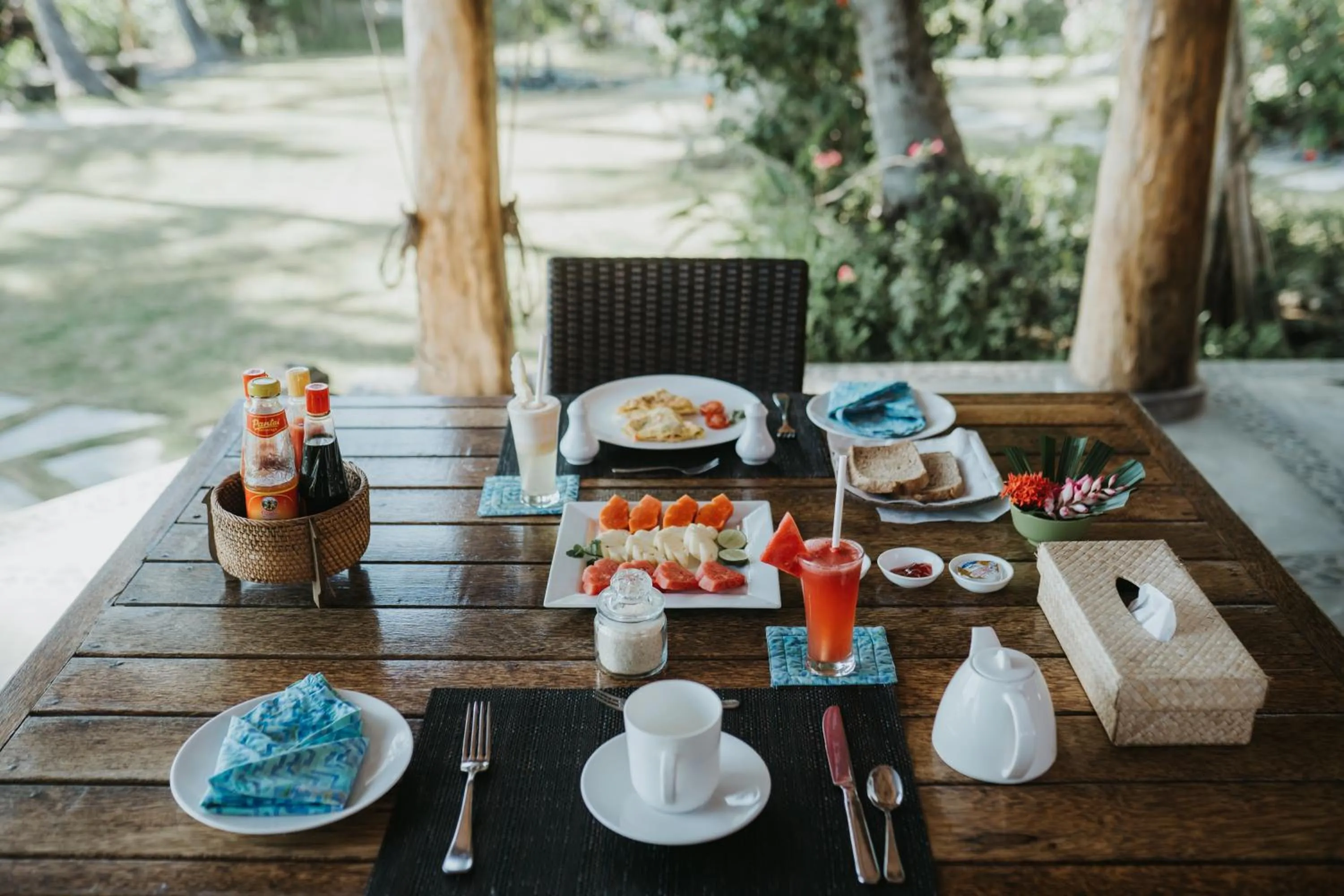 Breakfast in ALOKA BAHARI Villas