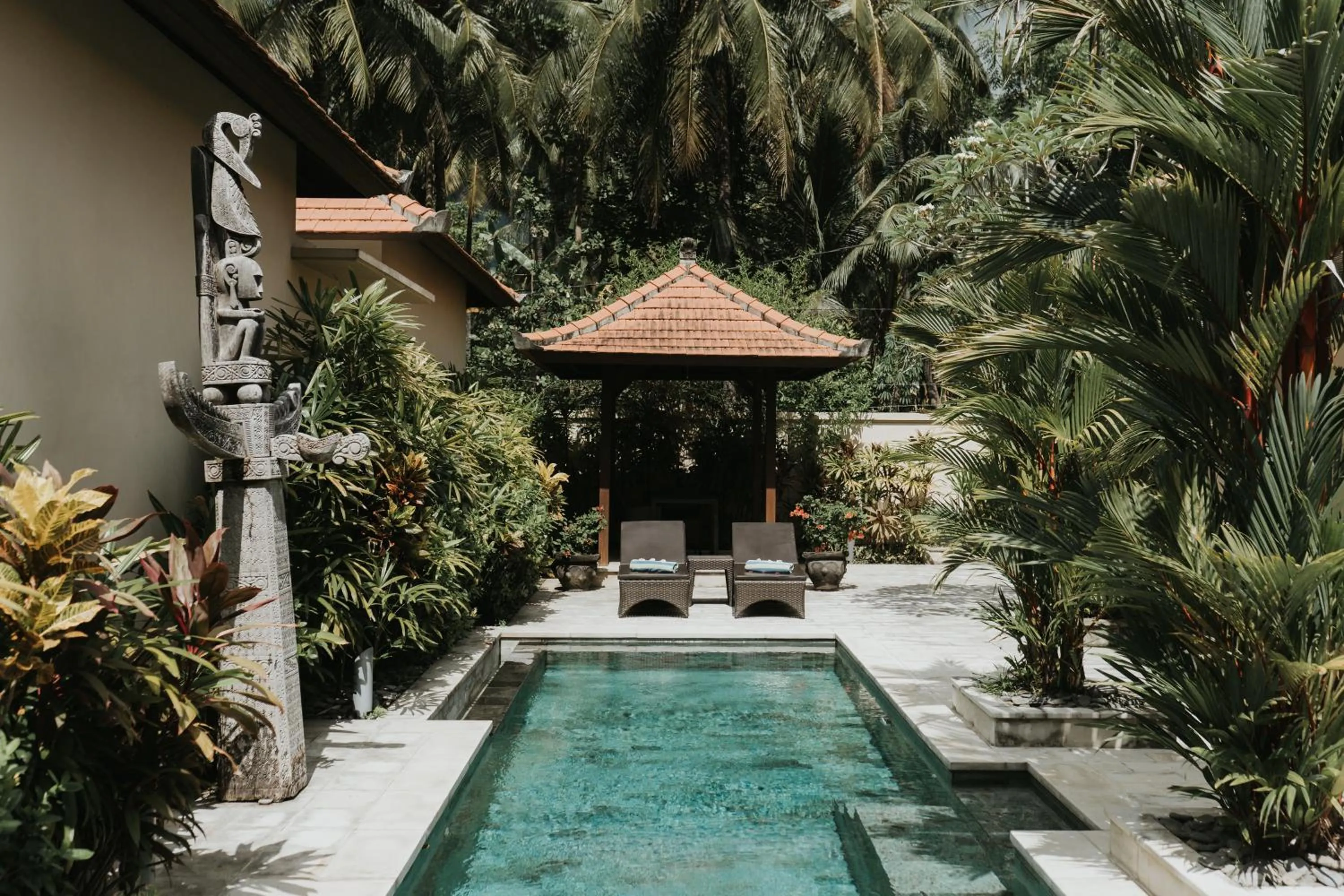 Pool view in ALOKA BAHARI Villas