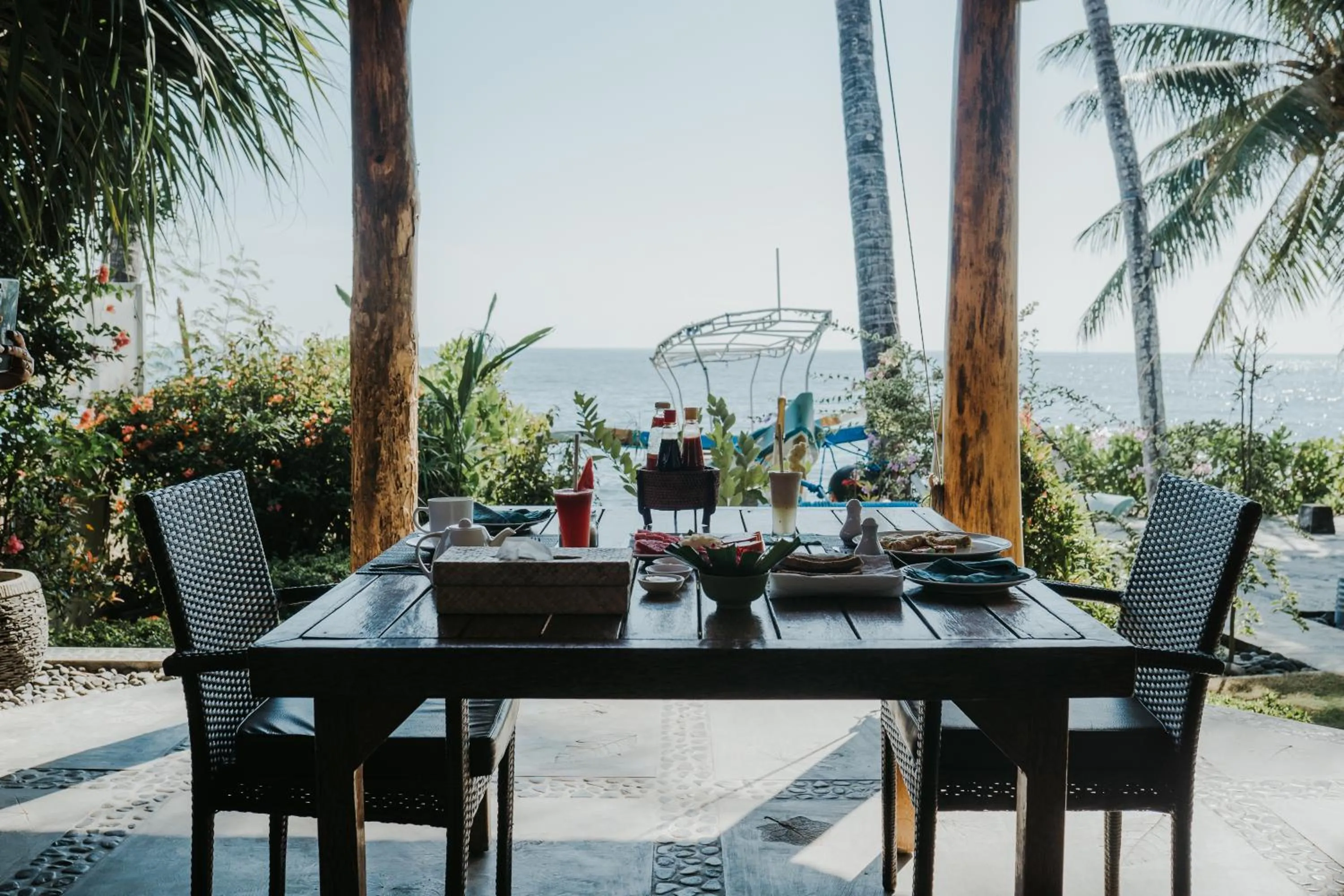 Dining area in ALOKA BAHARI Villas
