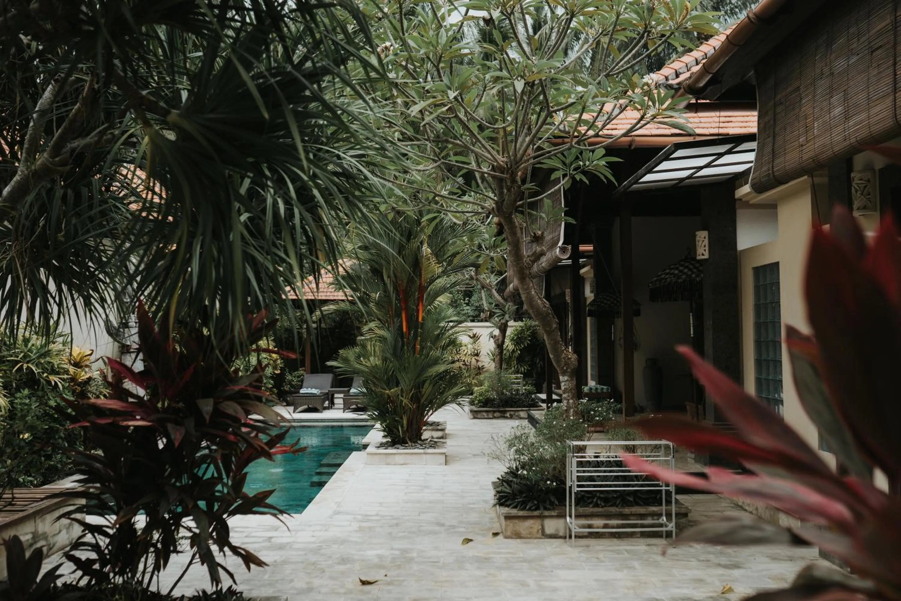 Garden view in ALOKA BAHARI Villas