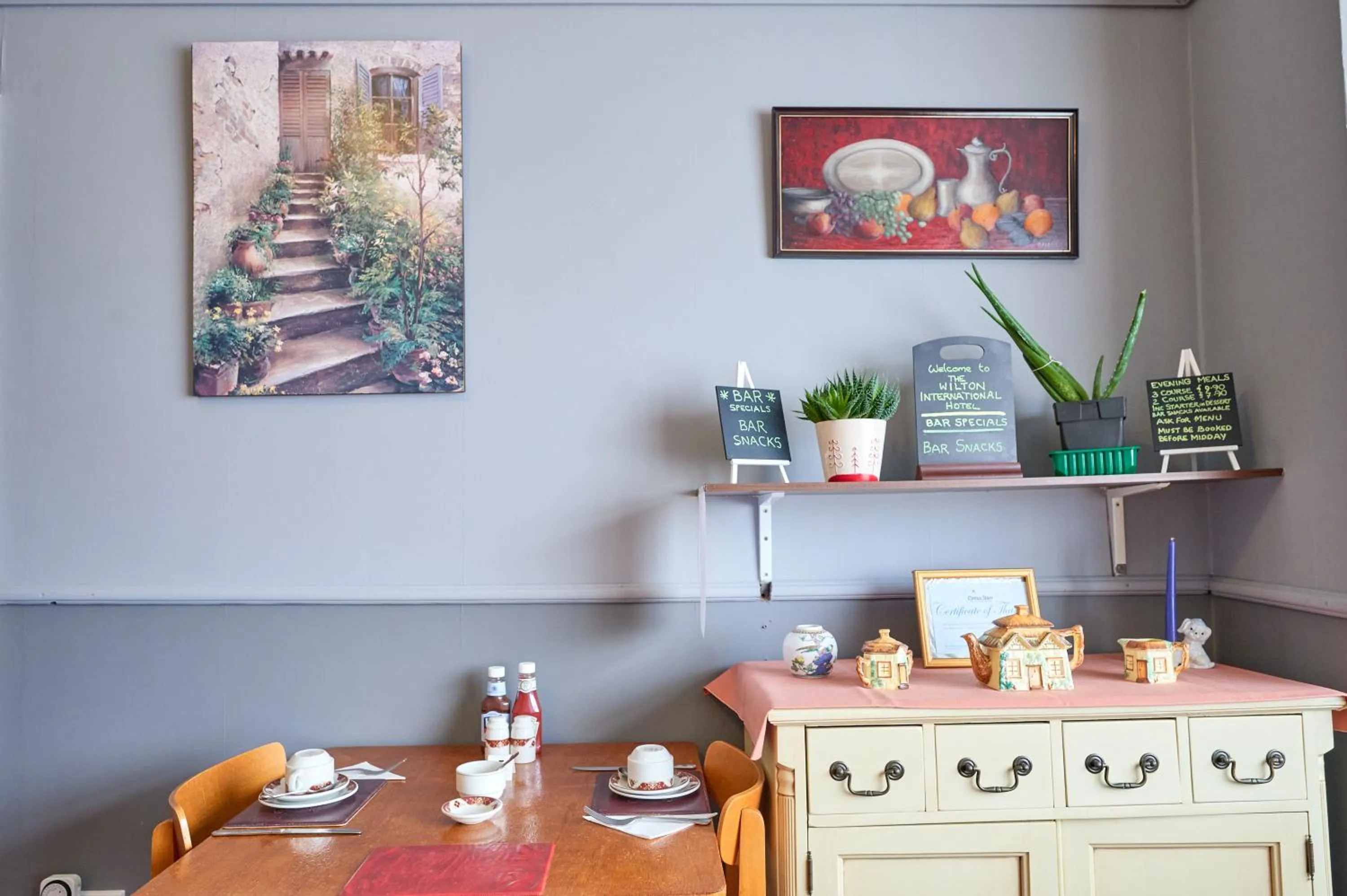 Dining area in The Wilton International
