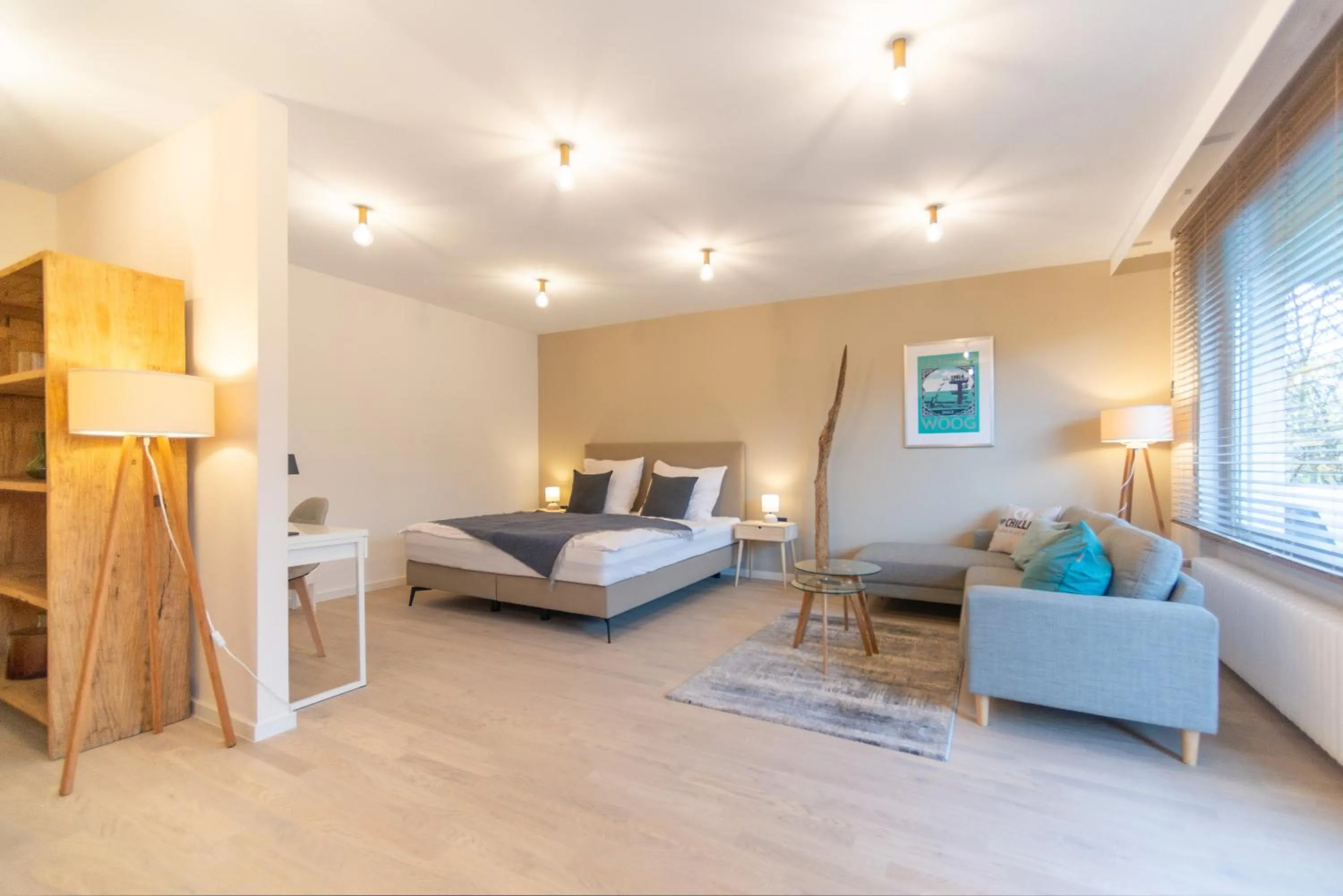 Photo of the whole room, Bed in Livingroom Mathildenhöhe