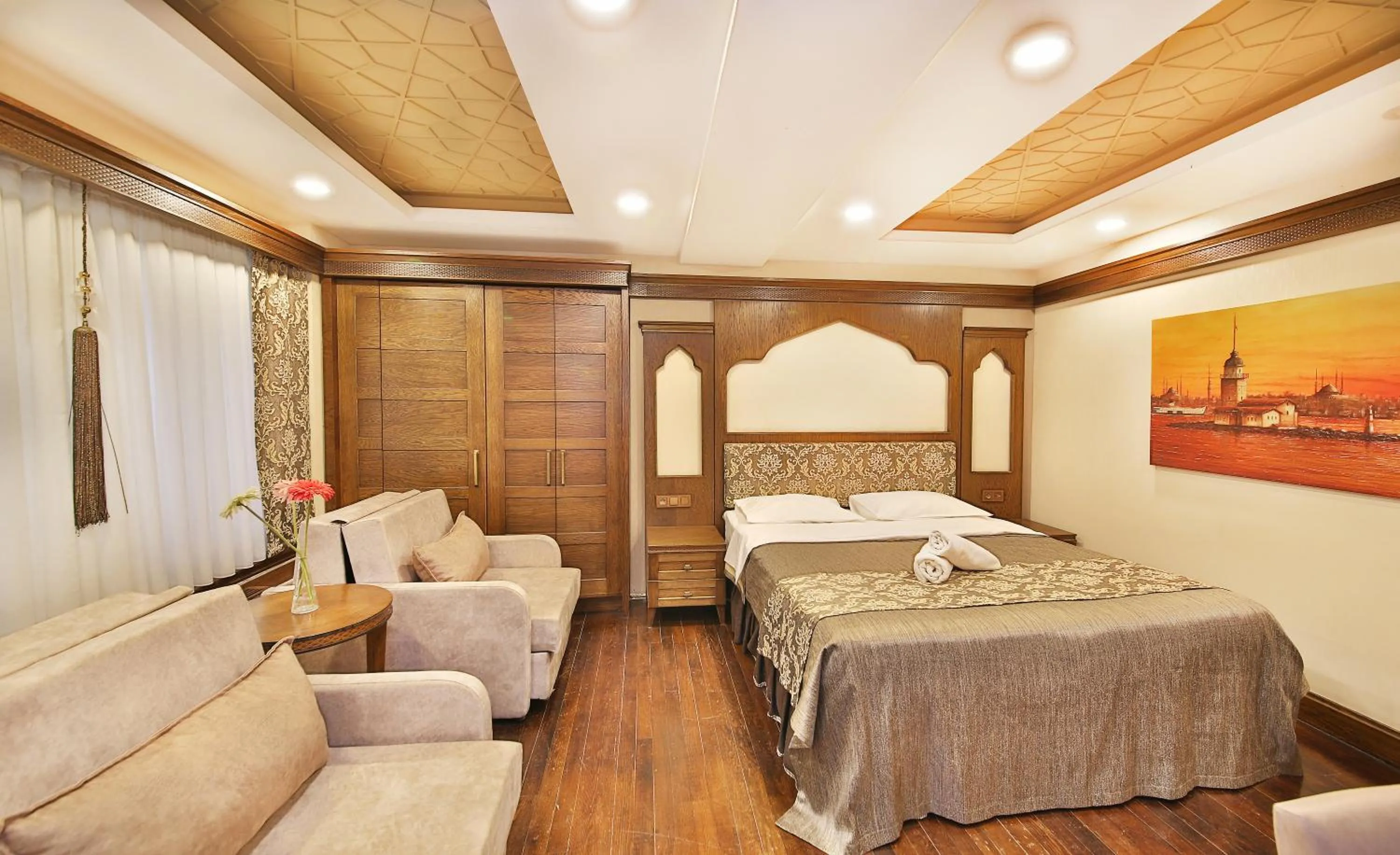 Seating area, Bed in Kumluk Konak Hotel
