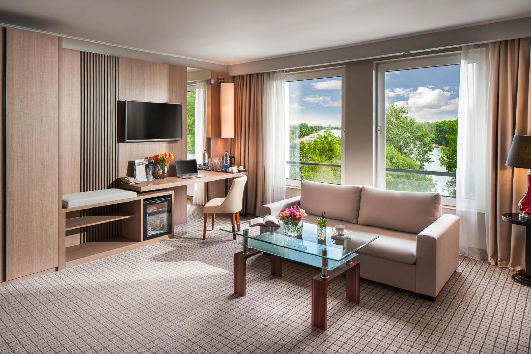 Communal lounge/ TV room in Landmark Creek Hotel Plovdiv