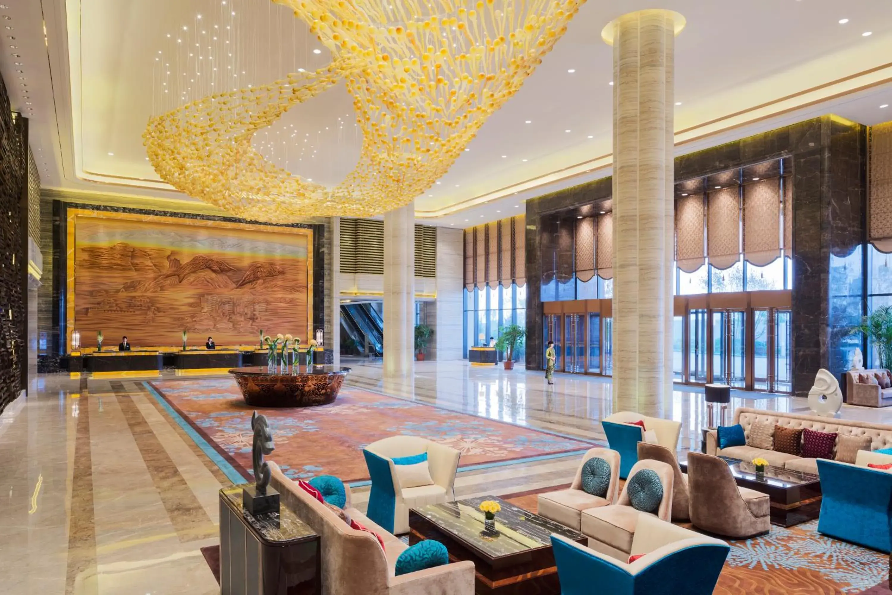 Lobby or reception in Wanda Realm Chifeng Hotel Lobby or reception in Wanda Realm Chifeng Hotel