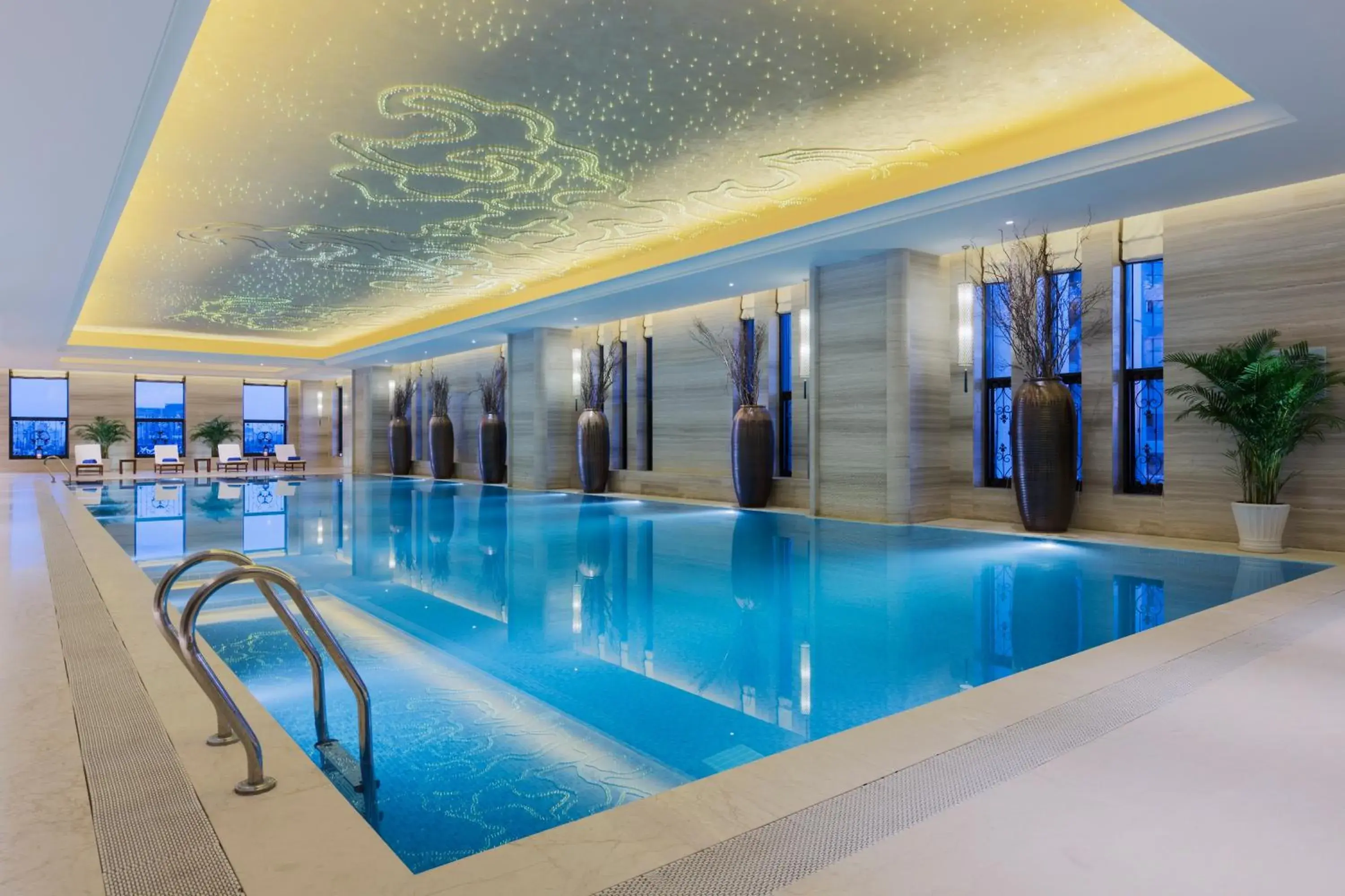 Pool view in Wanda Realm Chifeng Hotel Pool view in Wanda Realm Chifeng Hotel