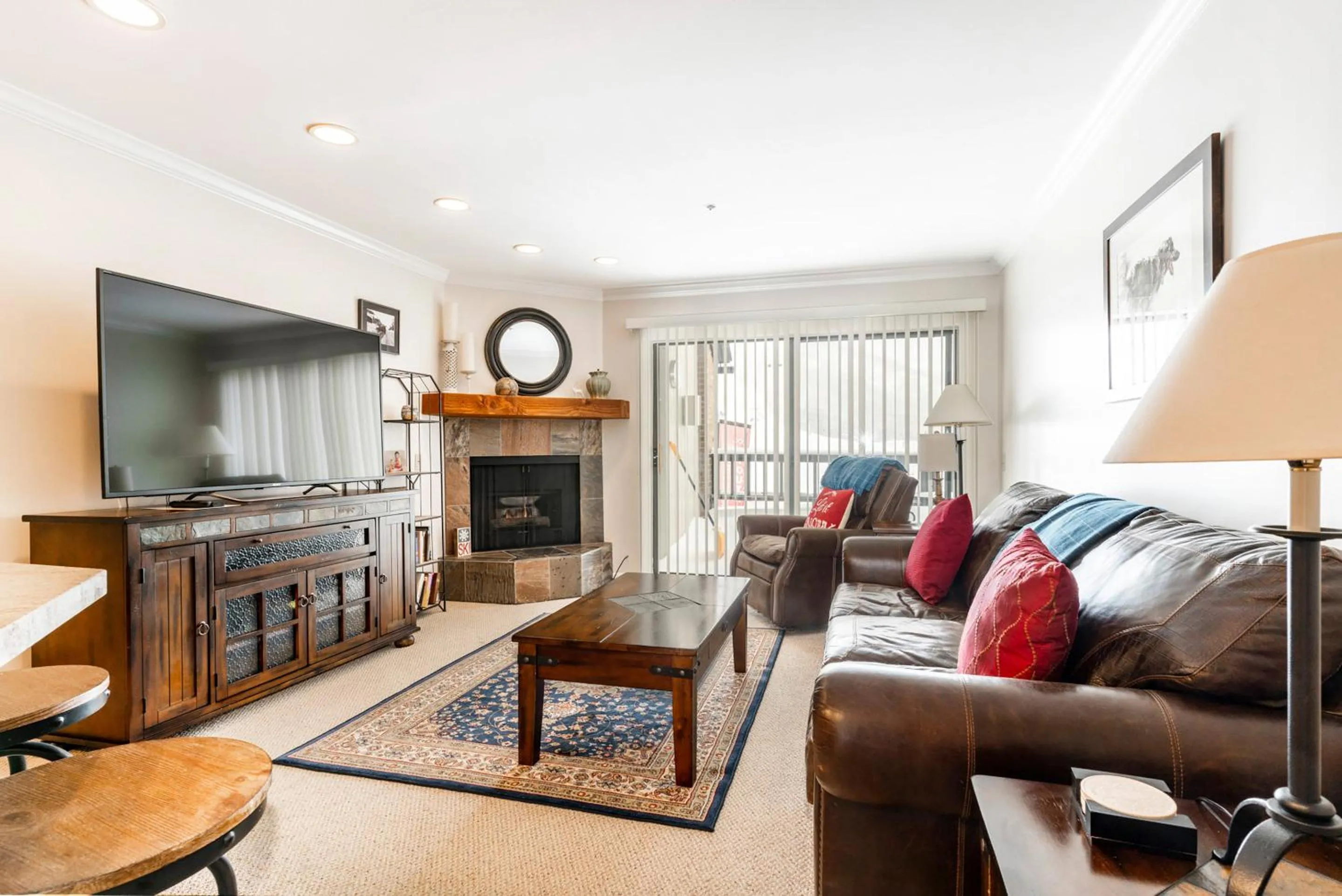 Living room in The Loft at Mountain Village by All Seasons Resort Lodging