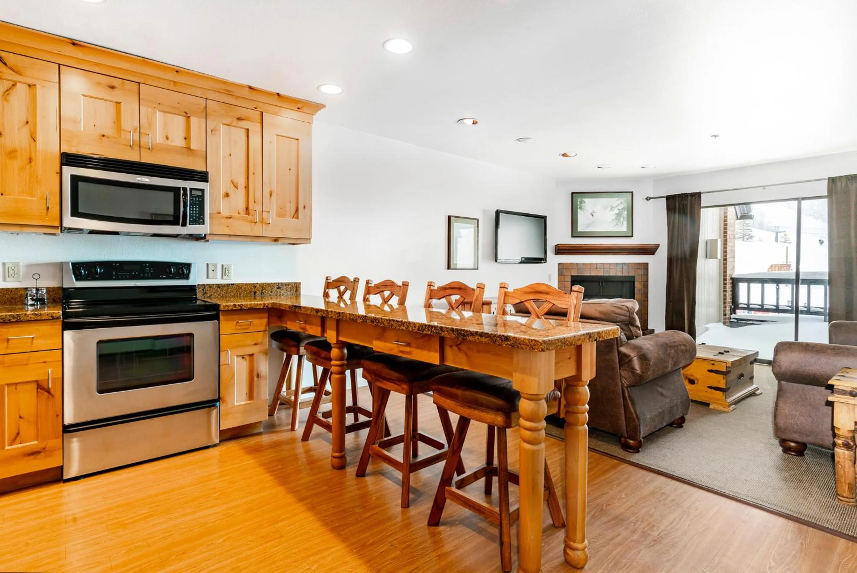 Seating area in The Loft at Mountain Village by All Seasons Resort Lodging