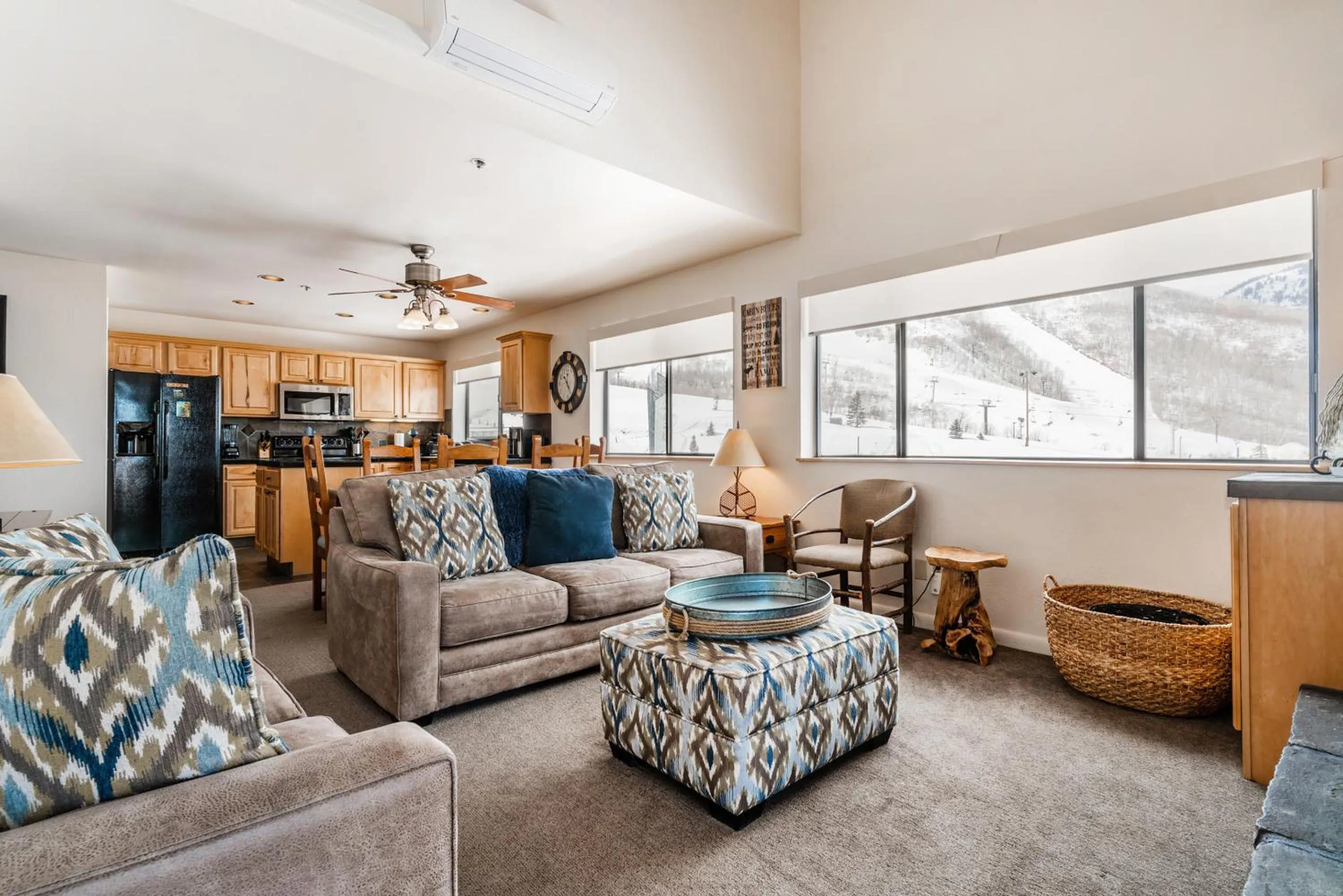 Living room in The Loft at Mountain Village by All Seasons Resort Lodging