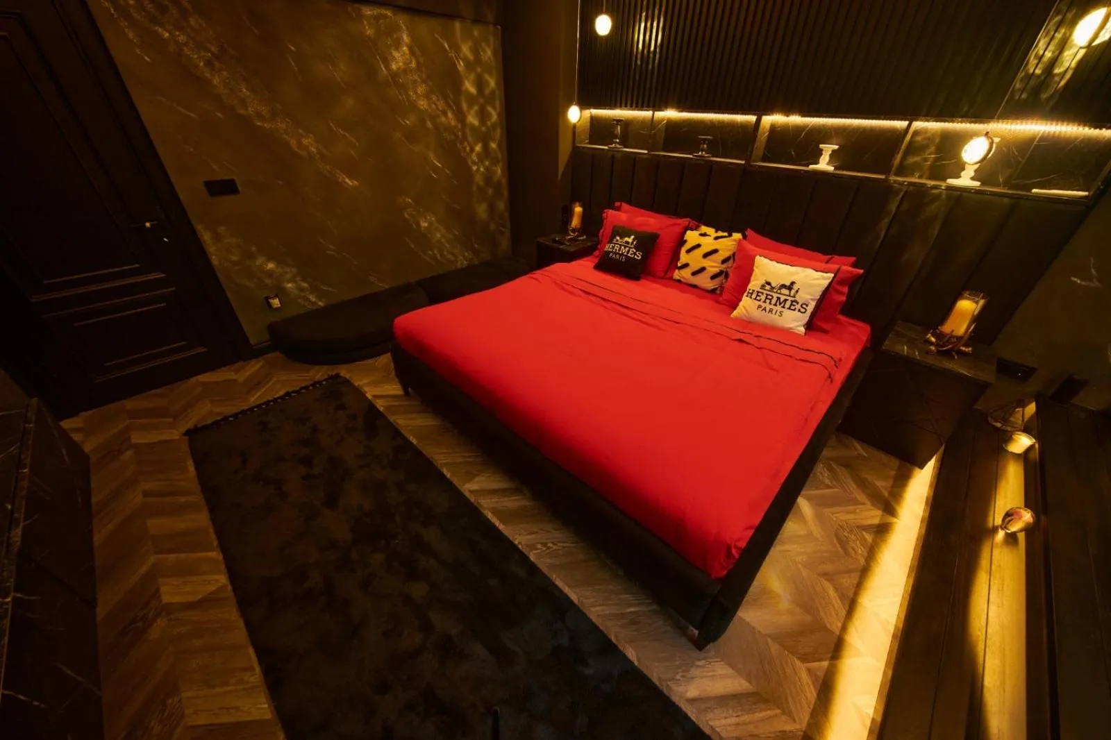 Bed in Saygın Apartments