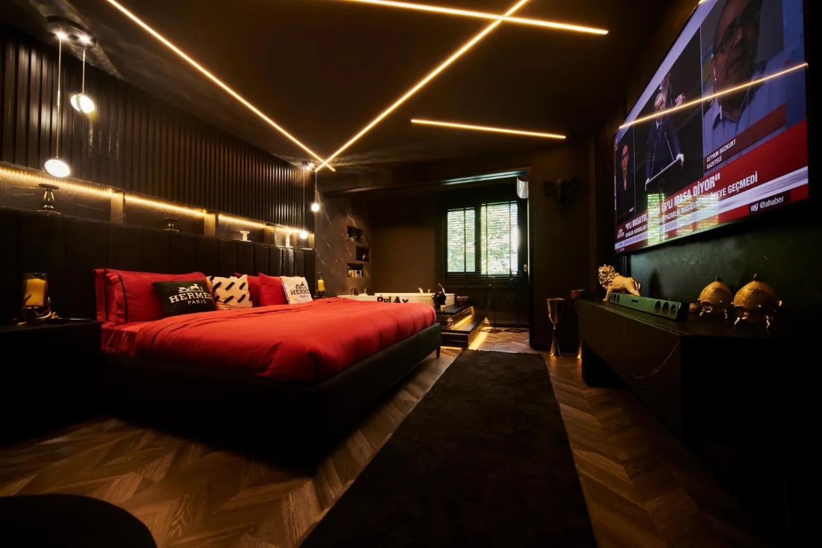 Bed in Saygın Apartments
