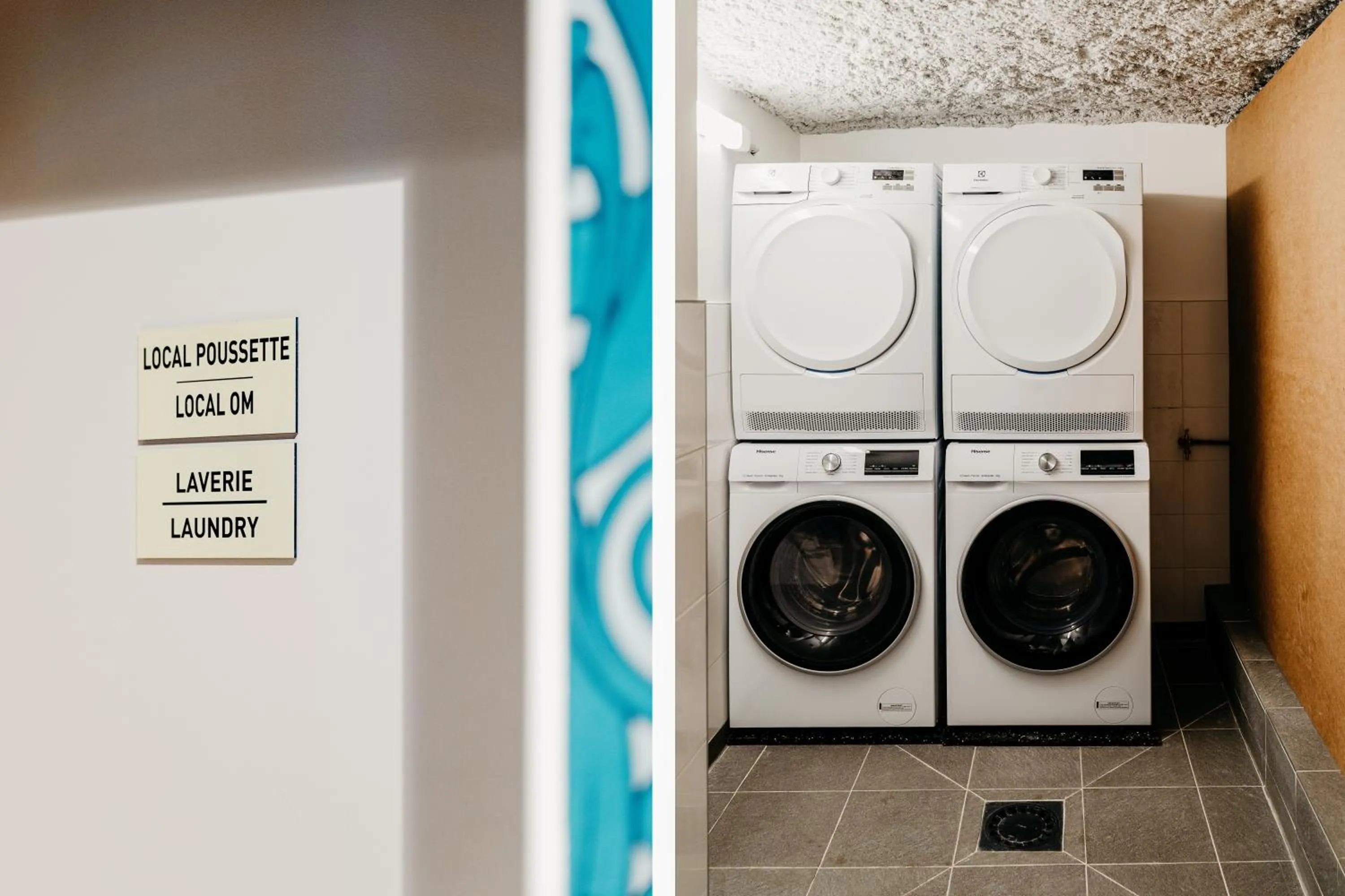 washing machine in Edgar Suites - Bouchardon
