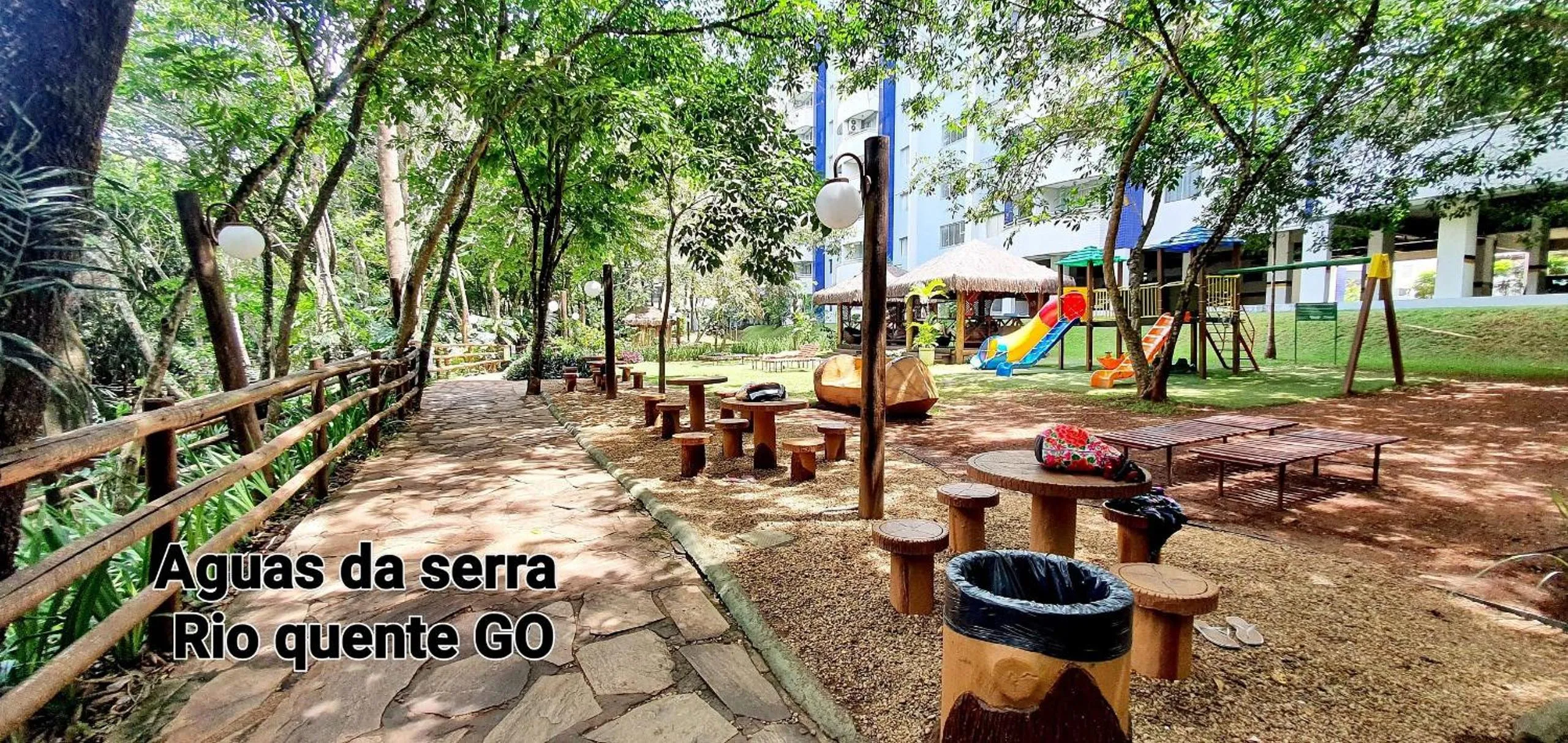 Garden view in Rio Quente GO Apto 7 Pessoas 2 Qtos