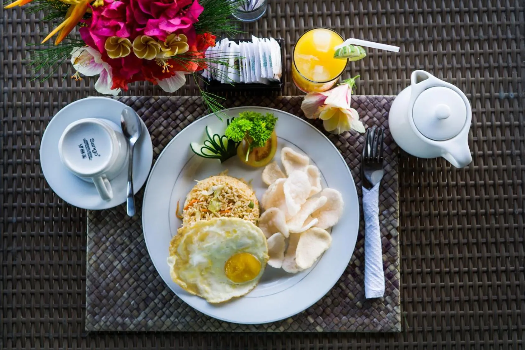 Food close-up in Laguna Reef Huts