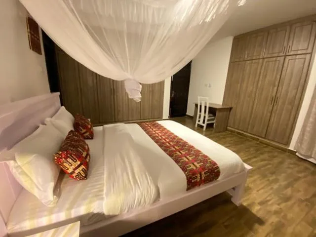 Sea view, Bed in Nimaro Courts