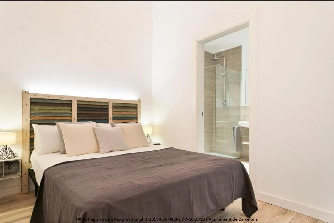 Bed in Catalonia Square Terrace & 5 bathrooms 5BD-5BTH