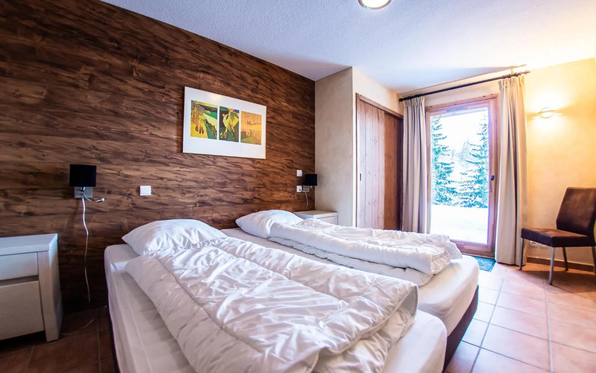 Bed in Parc Madeleine - CHALETS