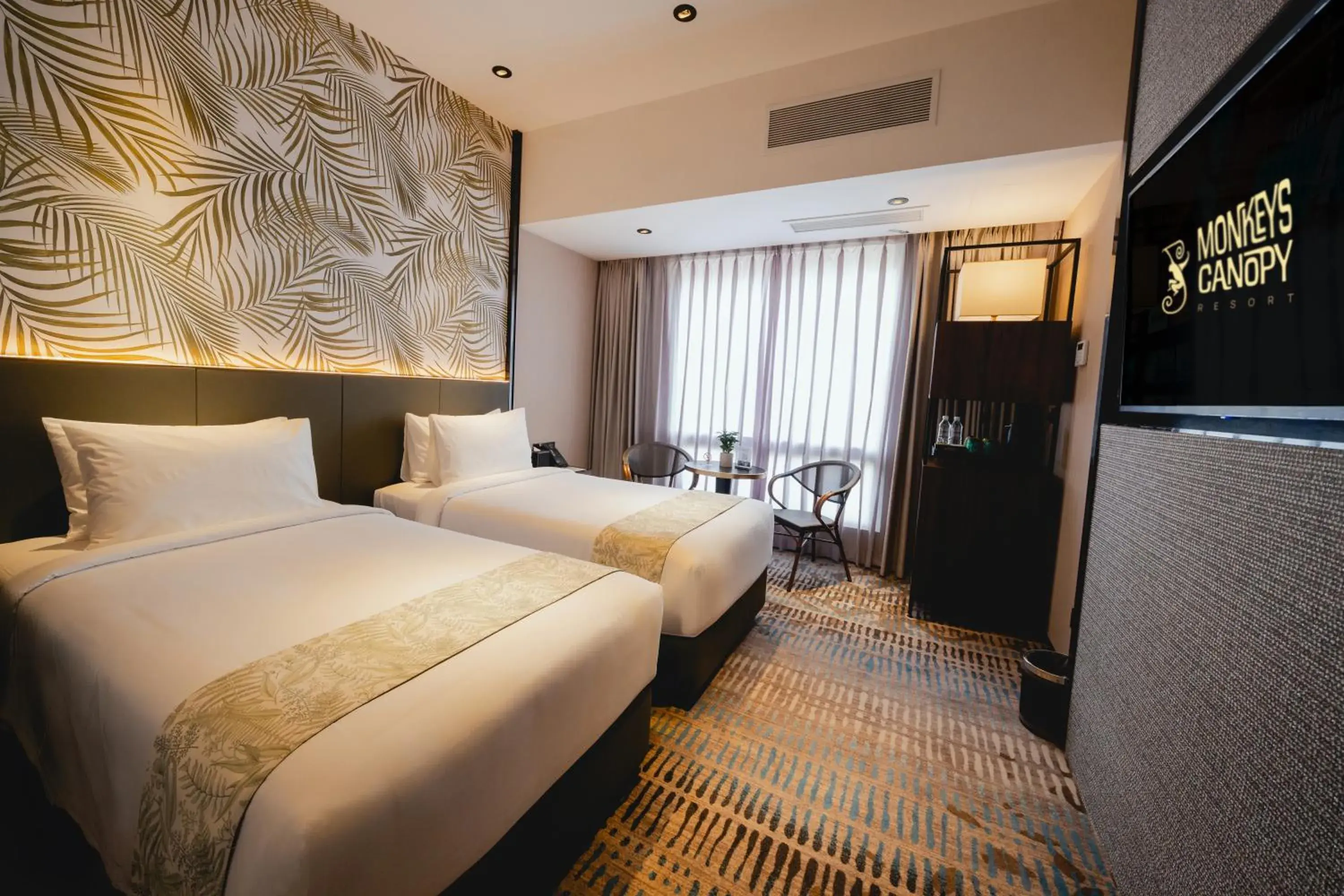 Deluxe Twin Room in Monkeys Canopy Resort Deluxe Twin Room in Monkeys Canopy Resort