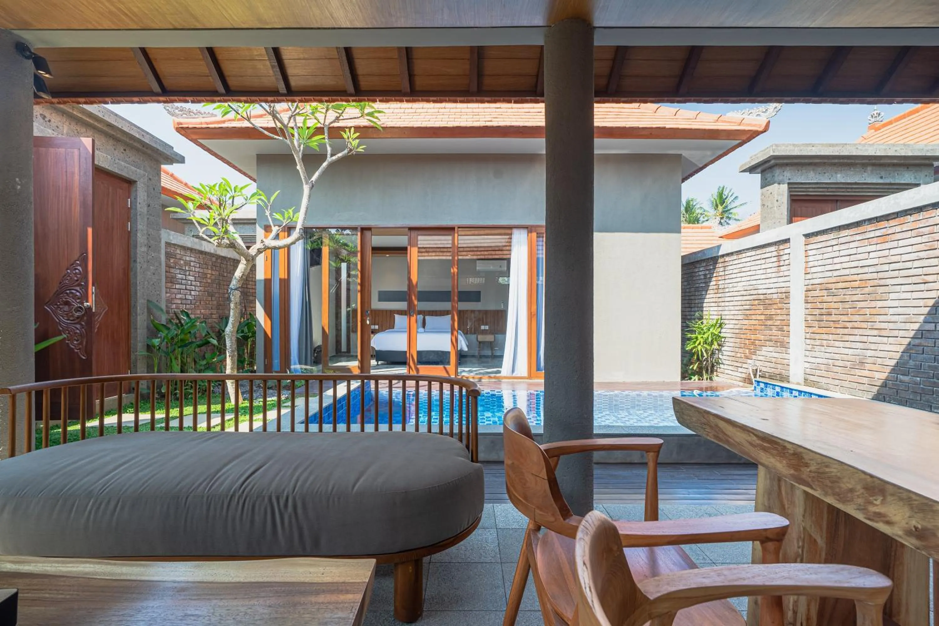 Pool view in Serenia Villas Amed