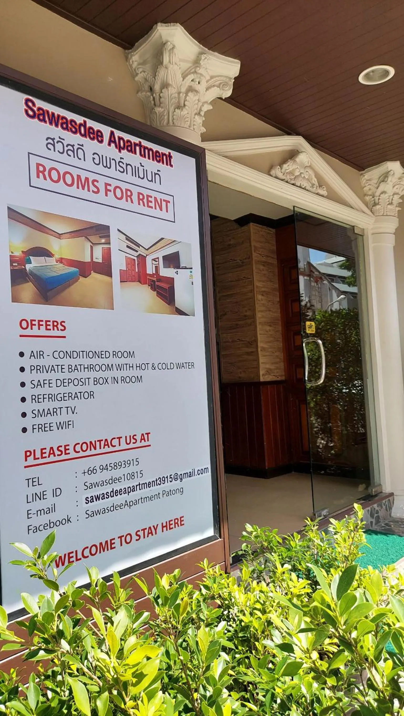 Property building in Sawasdee Apartment Patong