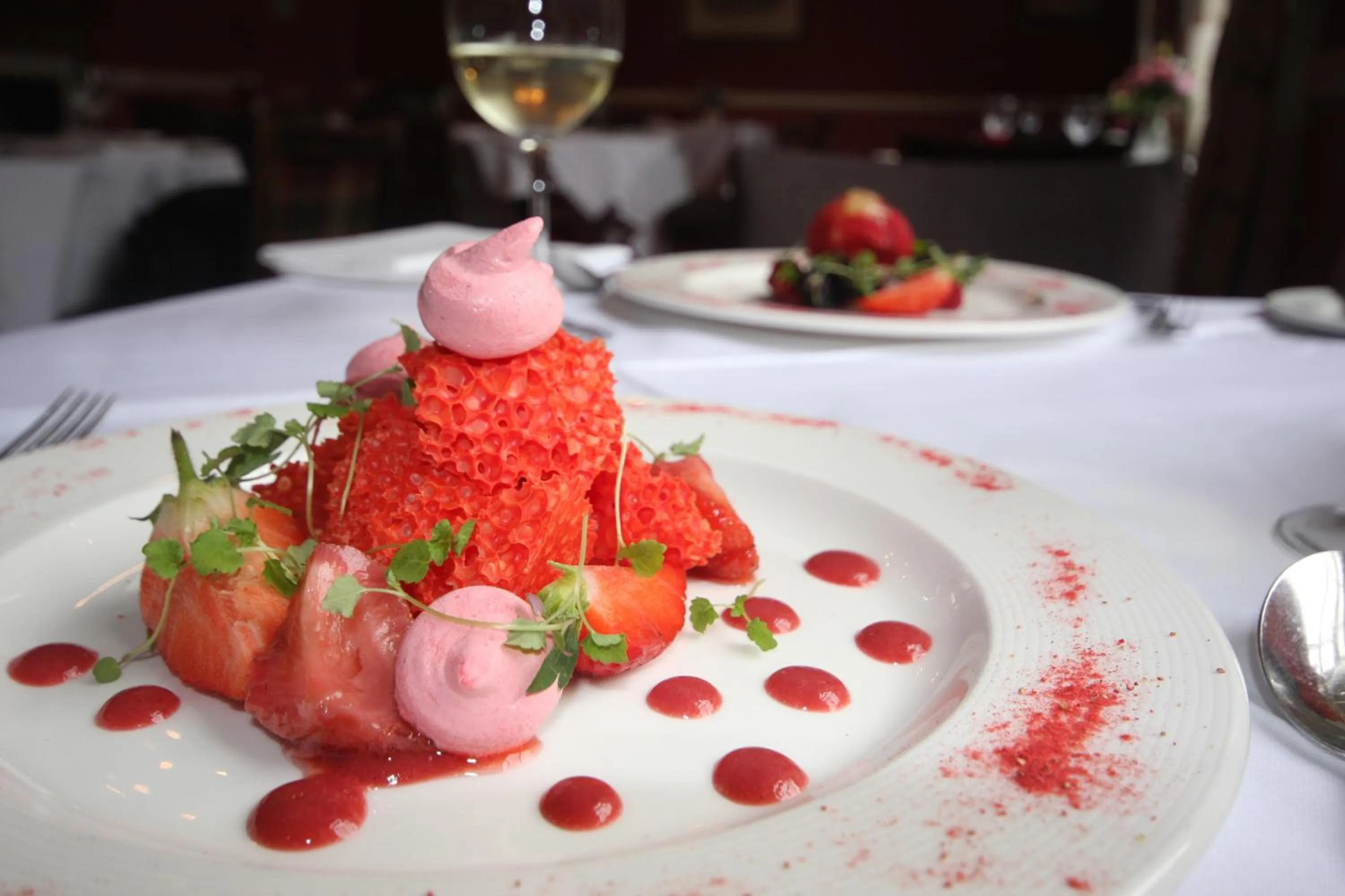 Food close-up in Worsley Arms Hotel