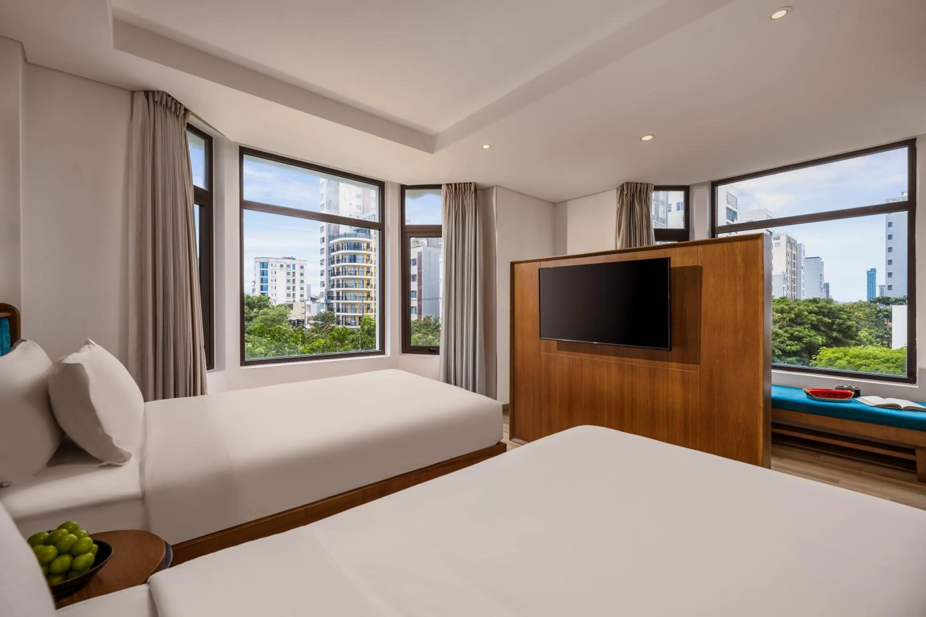 Bed in Brilliant Majestic Hotel