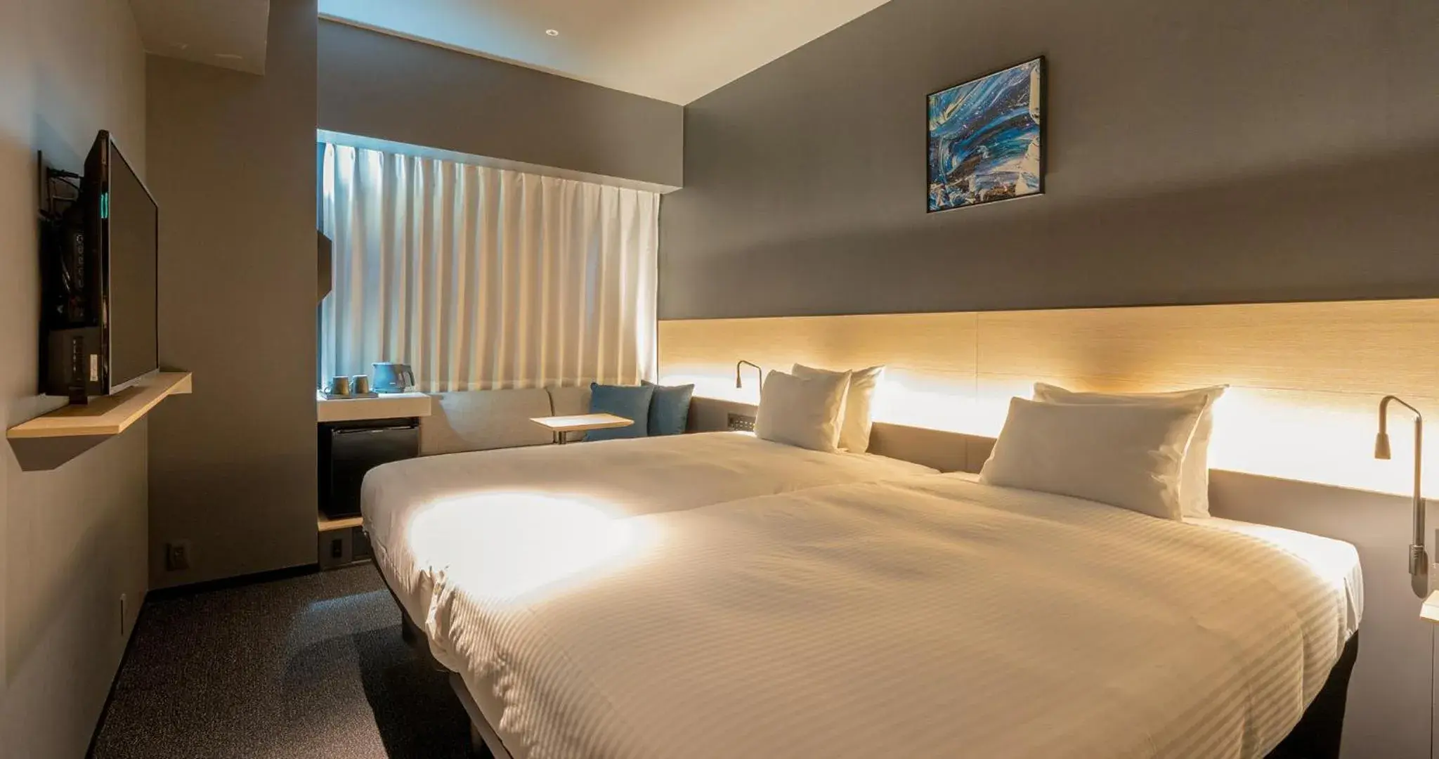 Twin Room - single occupancy in Grids Premium Hotel Kumamoto Twin Room - single occupancy in Grids Premium Hotel Kumamoto