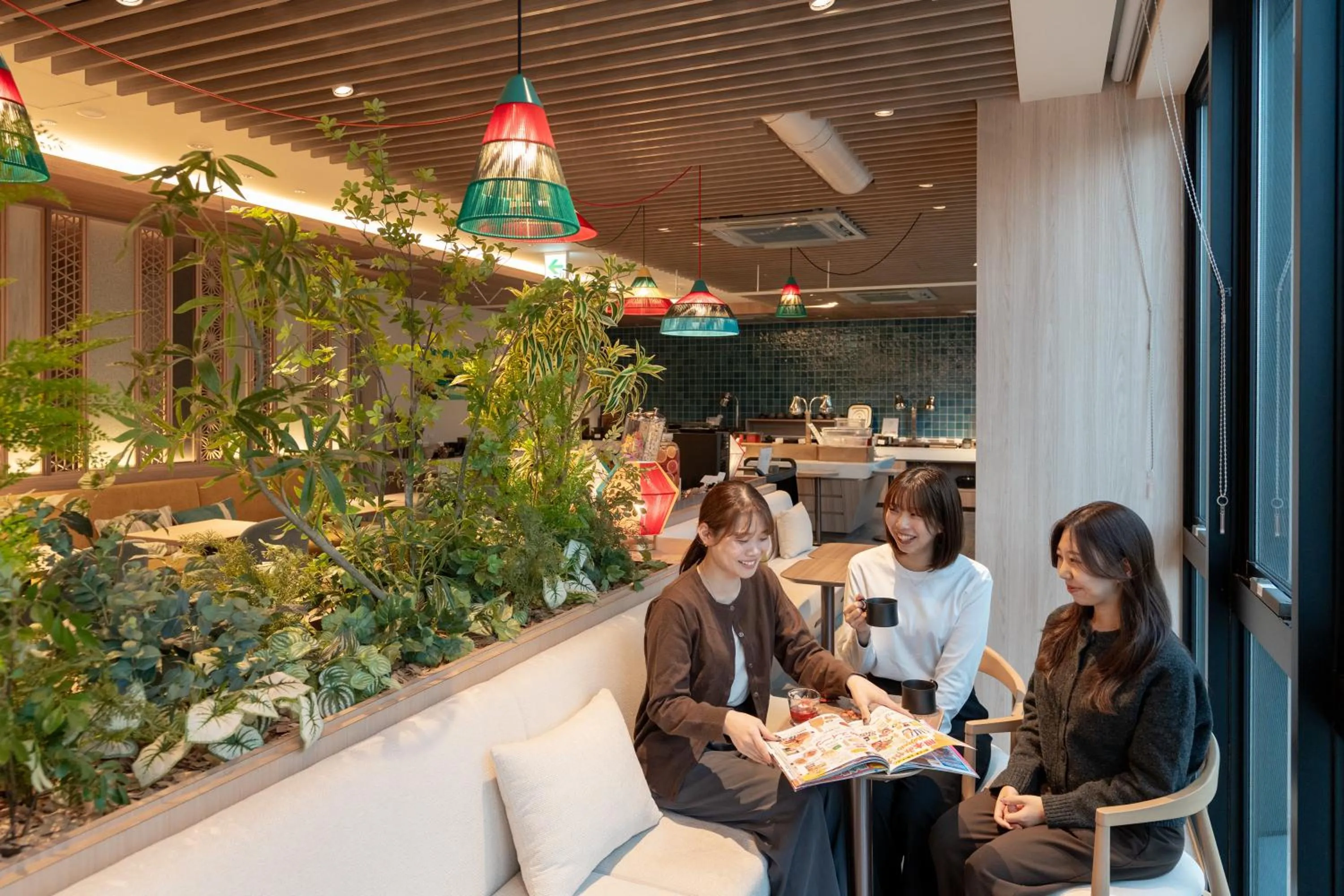 Communal lounge/ TV room in Grids Premium Hotel Kumamoto