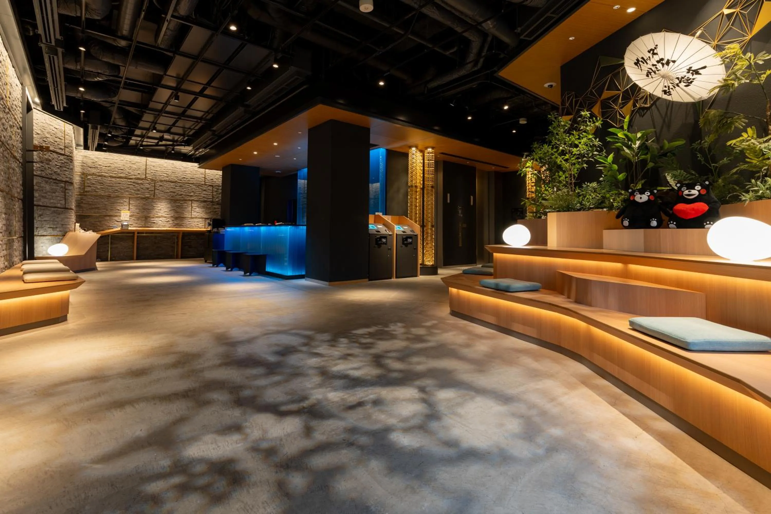 Lobby or reception in Grids Premium Hotel Kumamoto