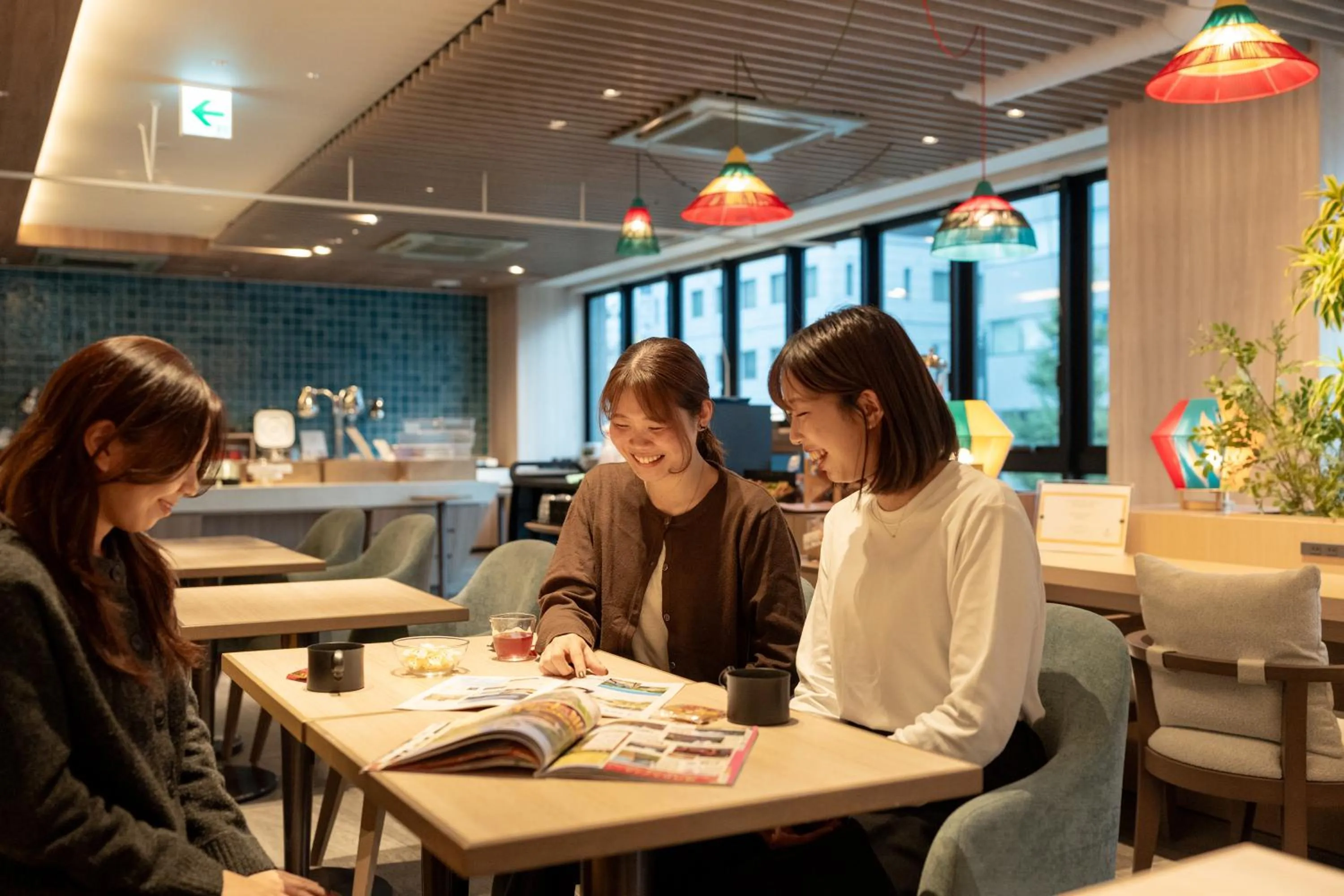 Communal lounge/ TV room in Grids Premium Hotel Kumamoto