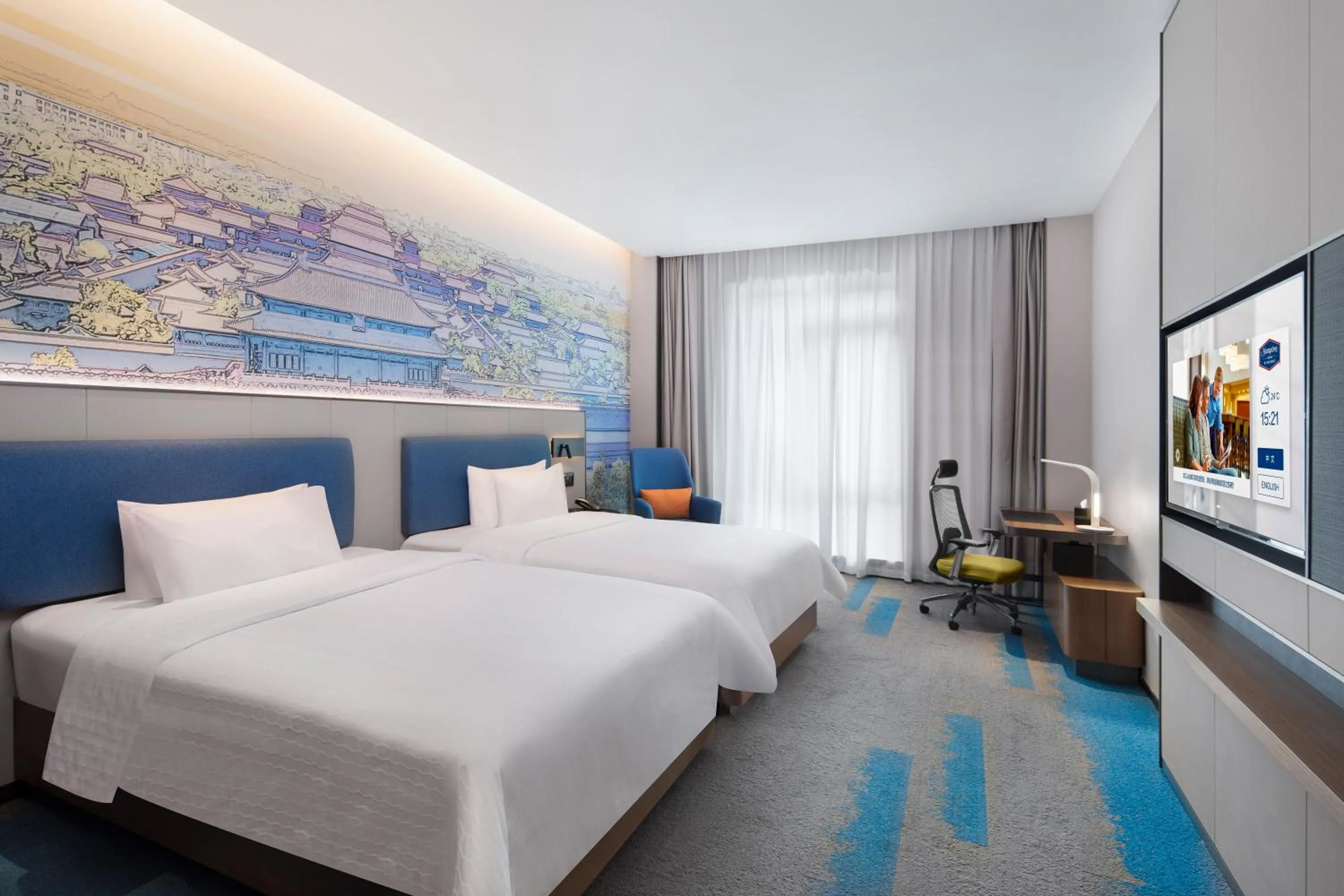 Photo of the whole room, Bed in Hampton by Hilton Beijing South Railway Station