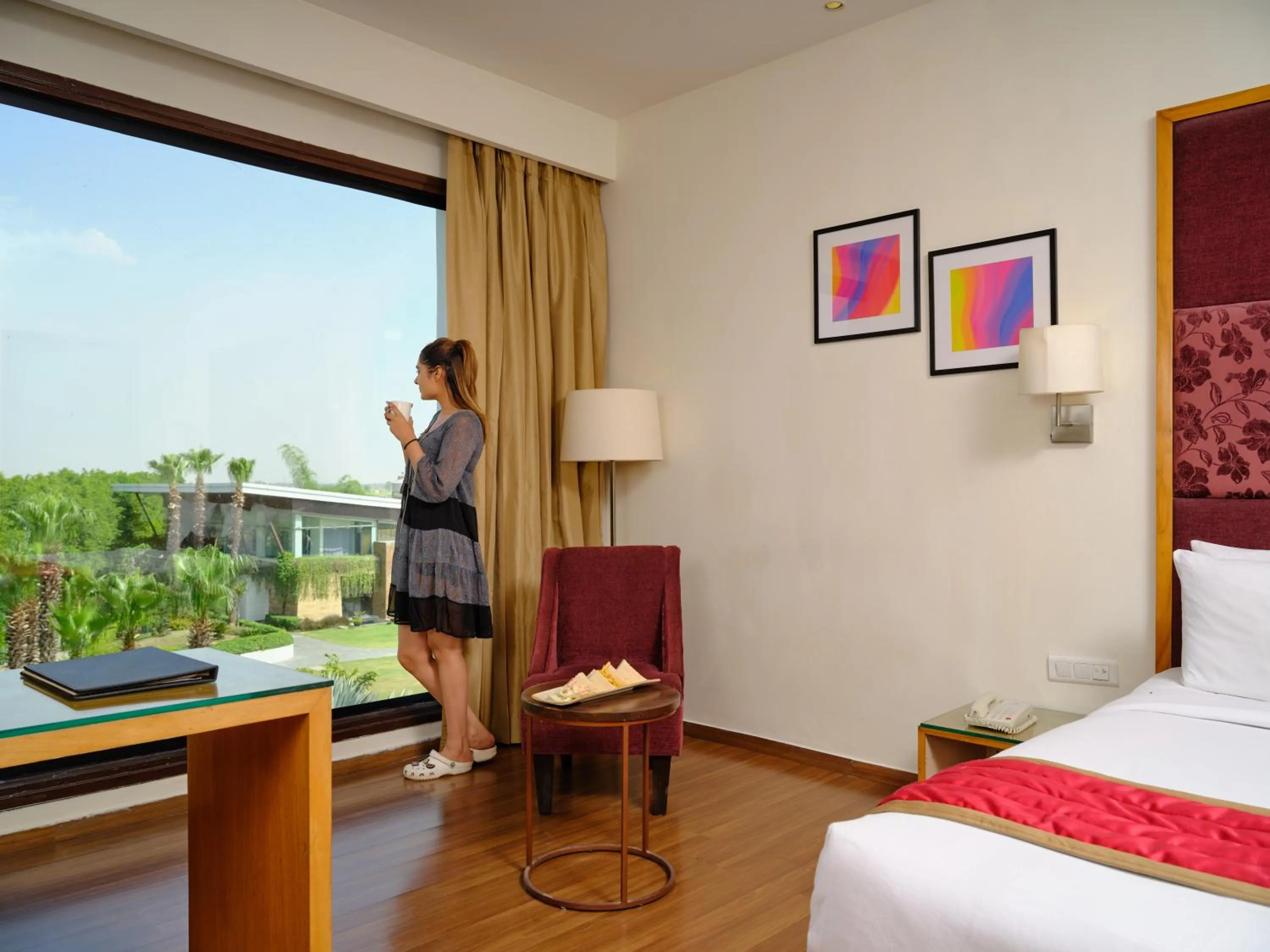 View (from property/room), Bed in Best Western Country Woods Ambala