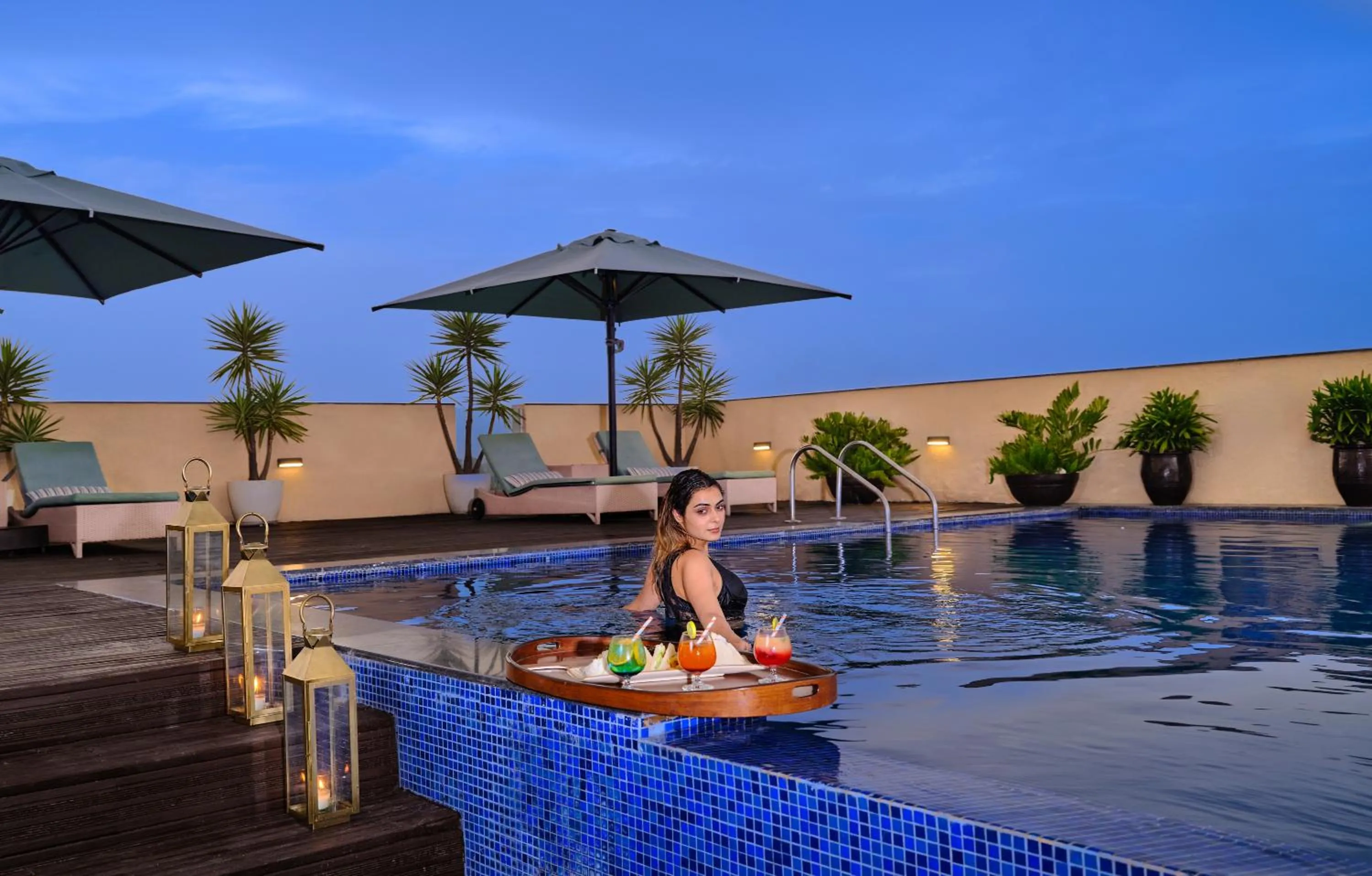 Swimming pool in Best Western Country Woods Ambala