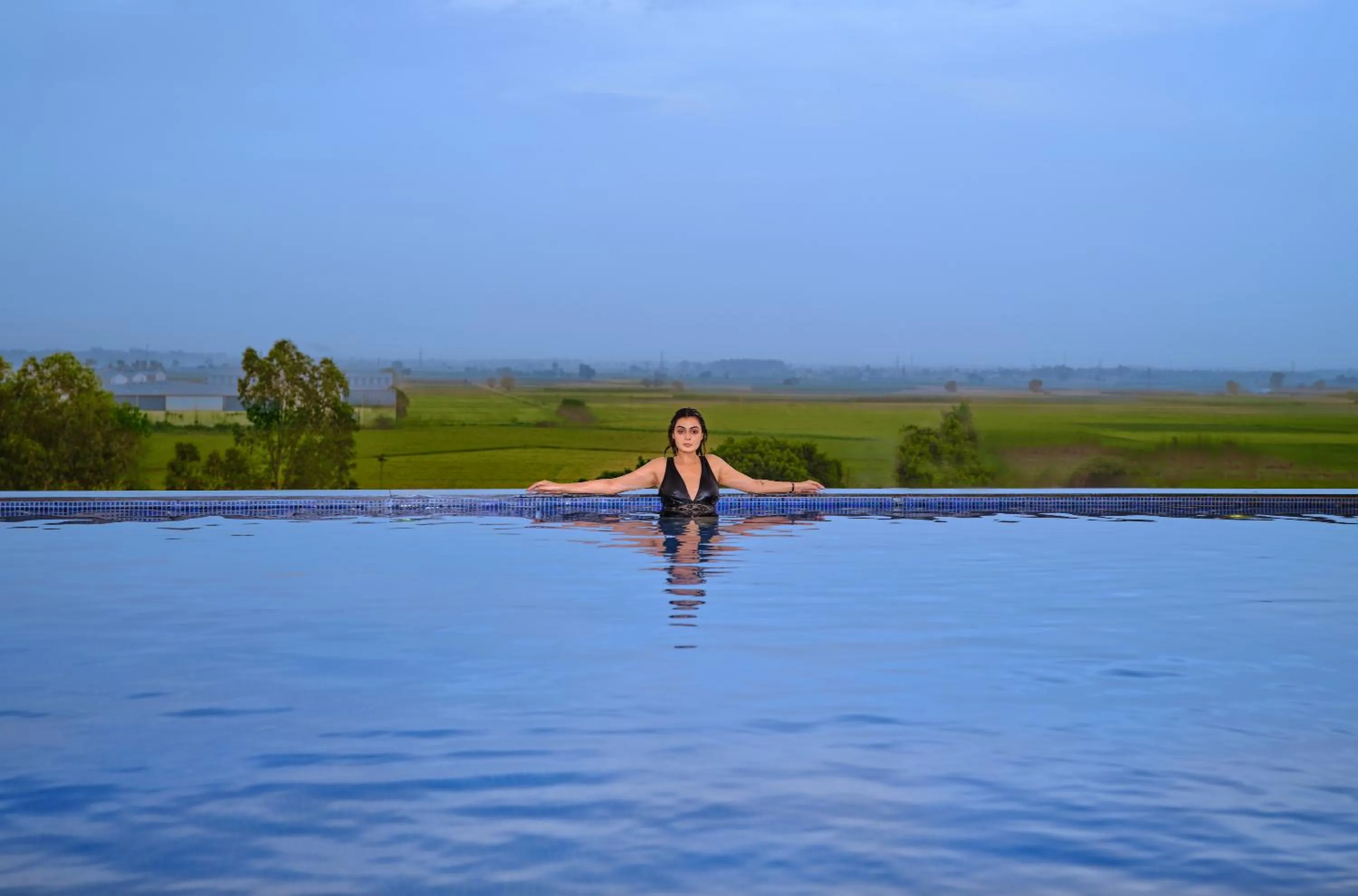 Swimming pool in Best Western Country Woods Ambala