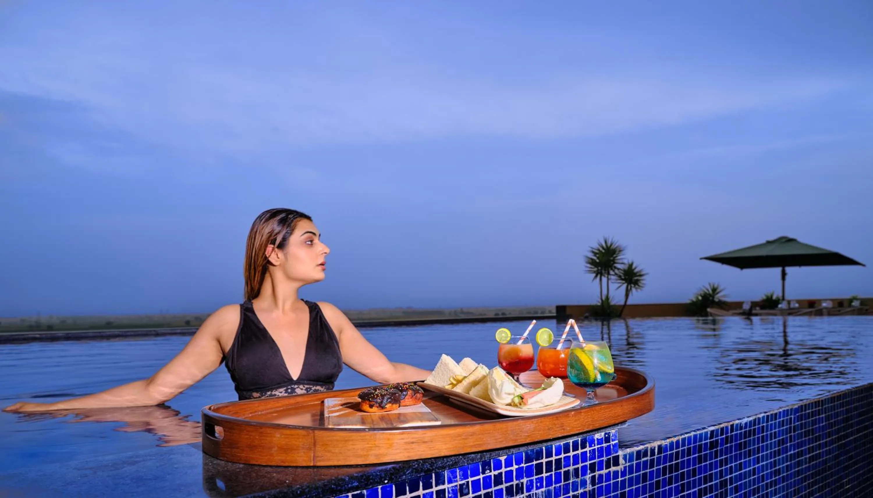 Swimming pool in Best Western Country Woods Ambala