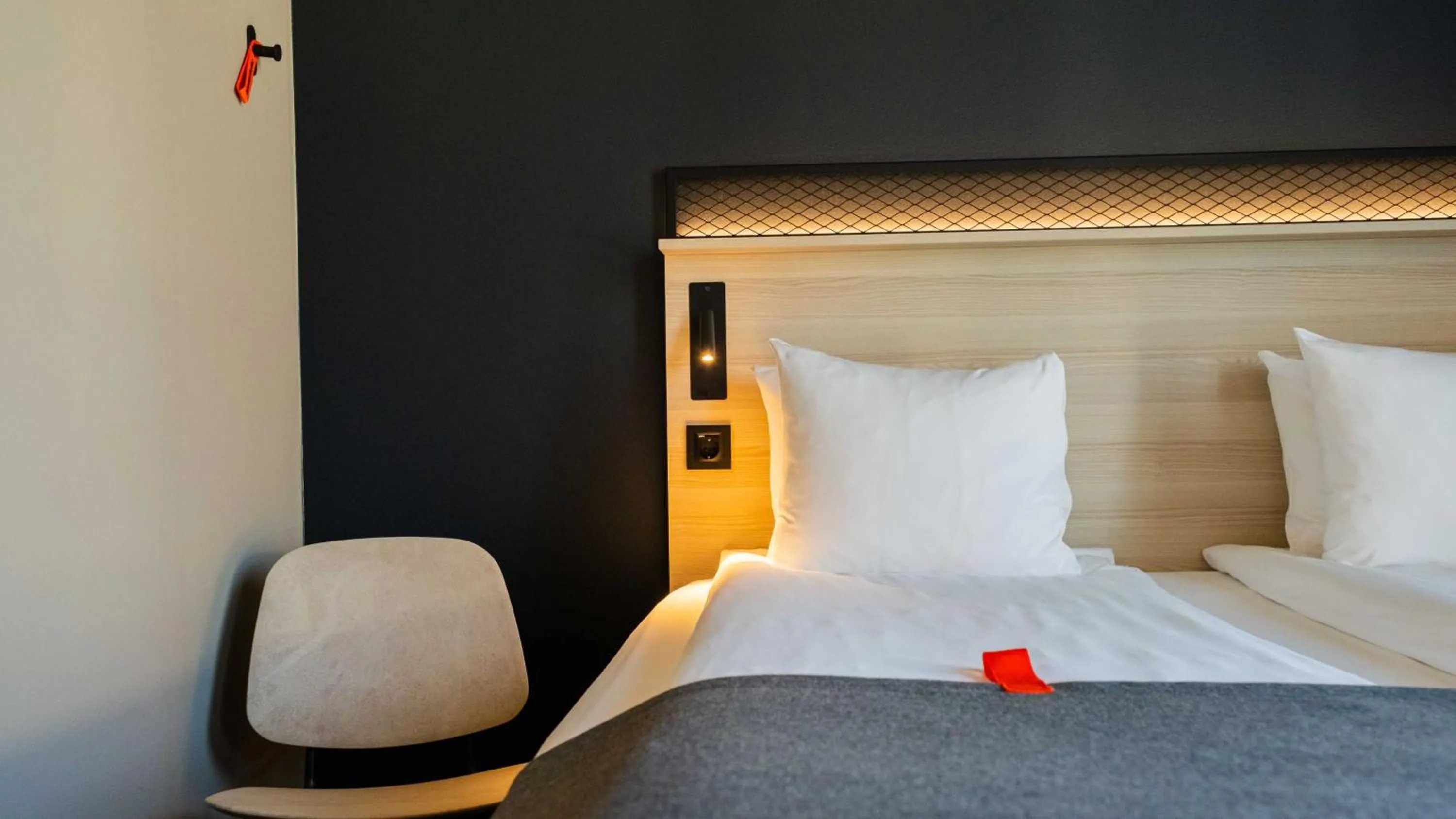 Decorative detail, Bed in Citybox Helsinki