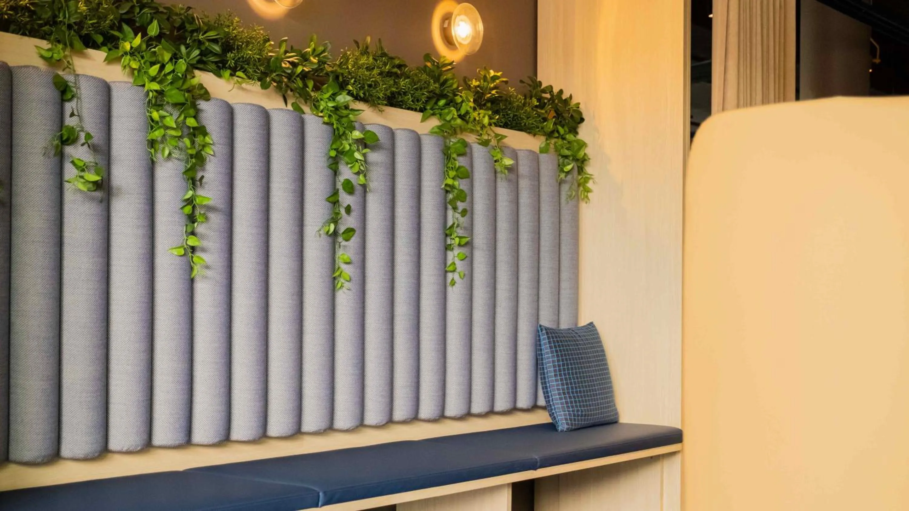 Seating area in Citybox Helsinki