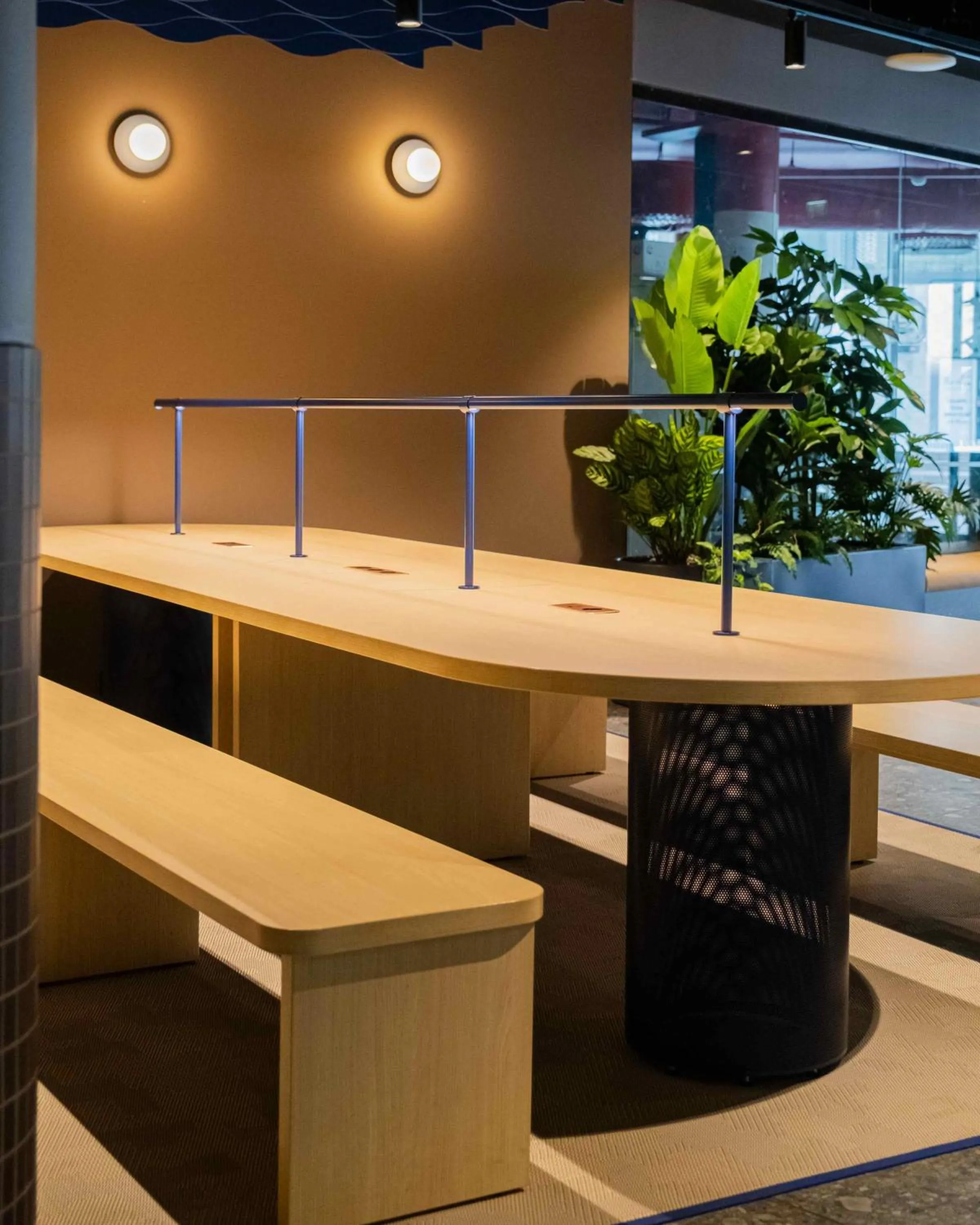 Seating area in Citybox Helsinki