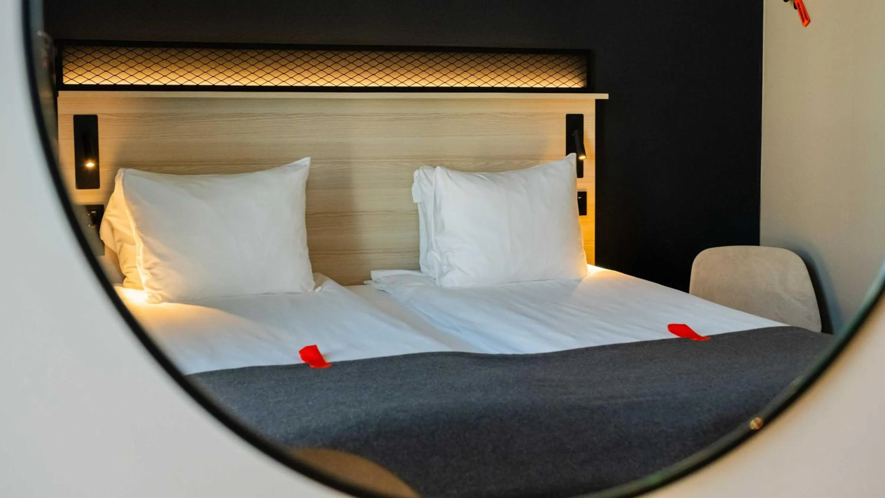 Decorative detail, Bed in Citybox Helsinki