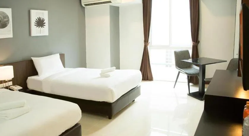 Bed in B2 Hat Yai Rat Uthit Boutique & Budget Hotel