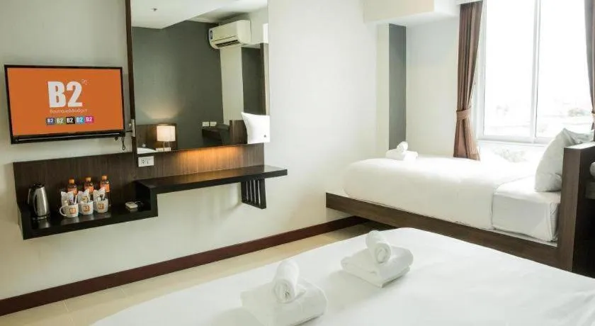 Bed in B2 Hat Yai Rat Uthit Boutique & Budget Hotel